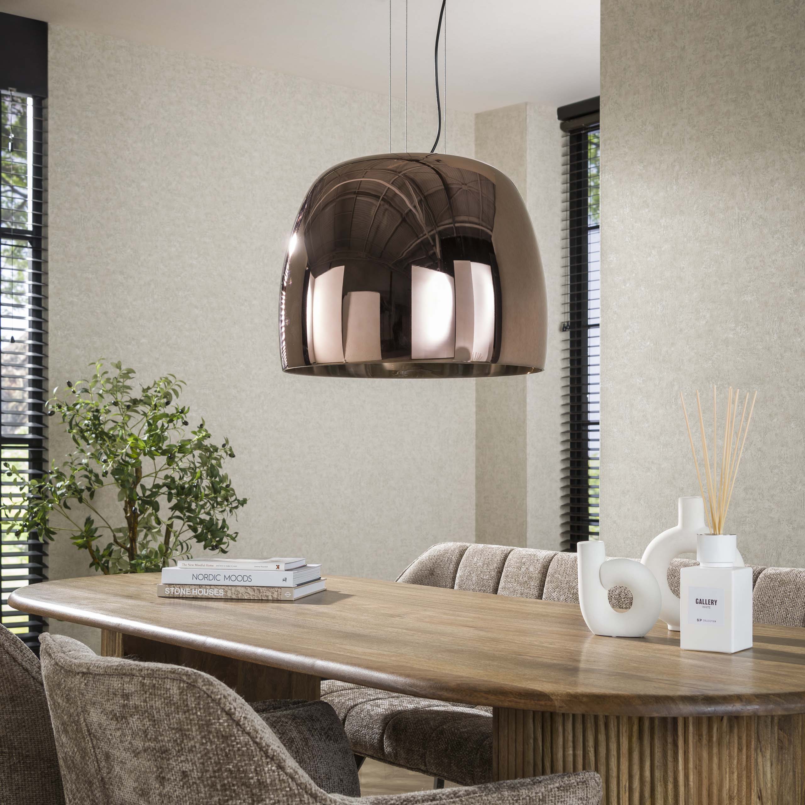 Lampada a sospensione Drift Glass XL a 1 luce - Vetro ramato