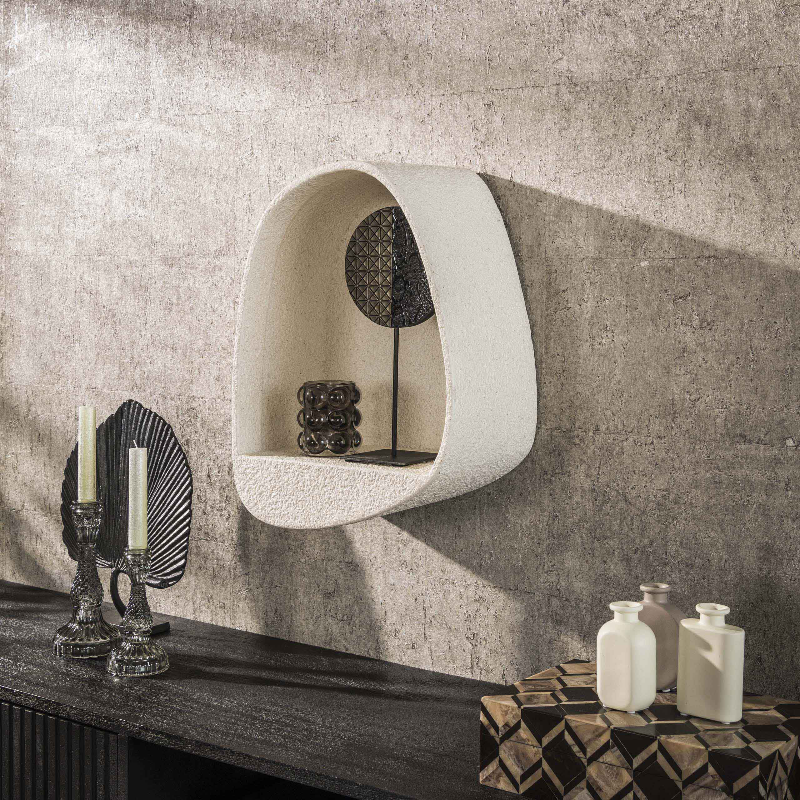 Wall shelf stone drop / Marble composite