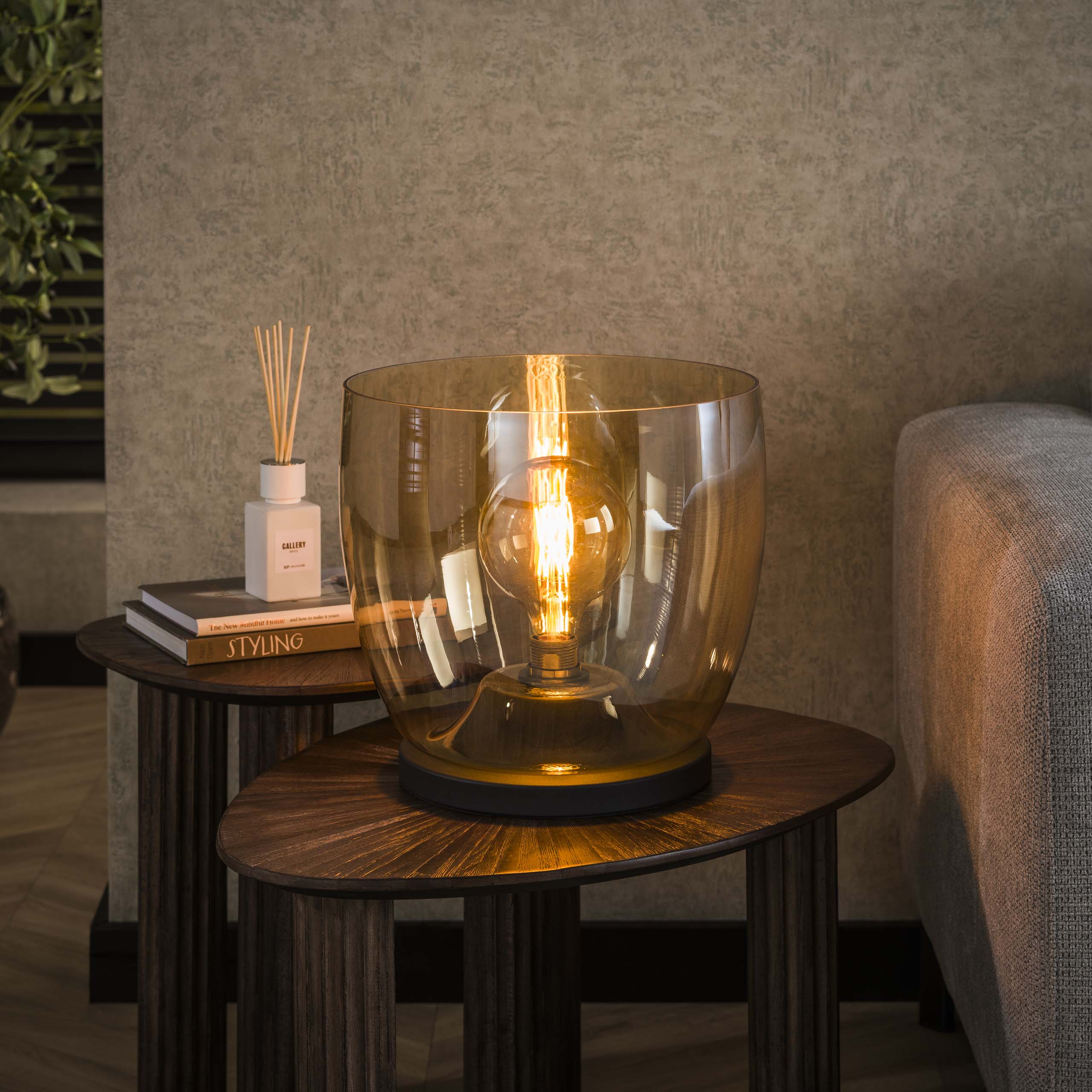 Lampada da terra UP XL a 1 luce - Vetro ambra