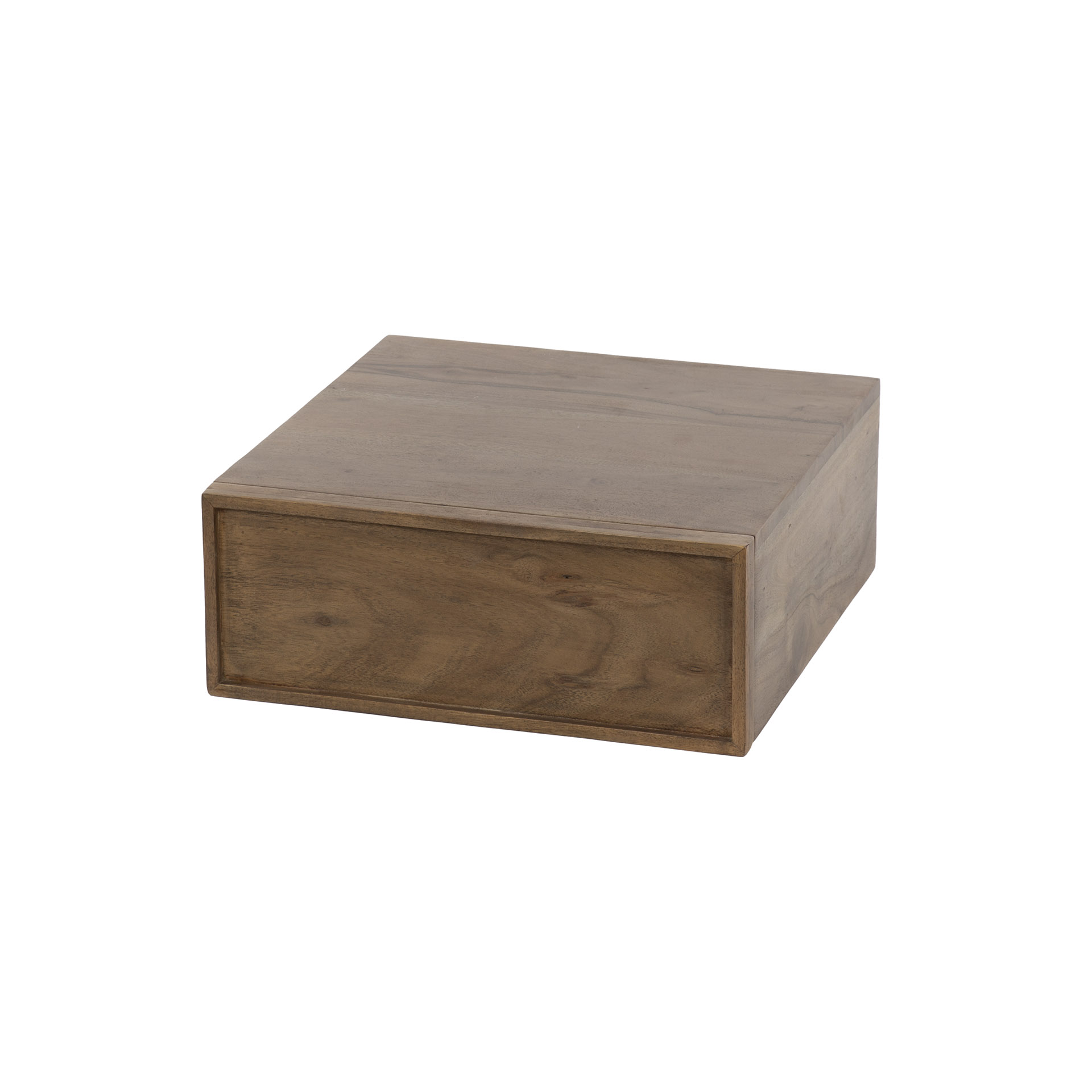 Comodino Frame sospeso 1 cassetto - set di 2 - Marrone acacia