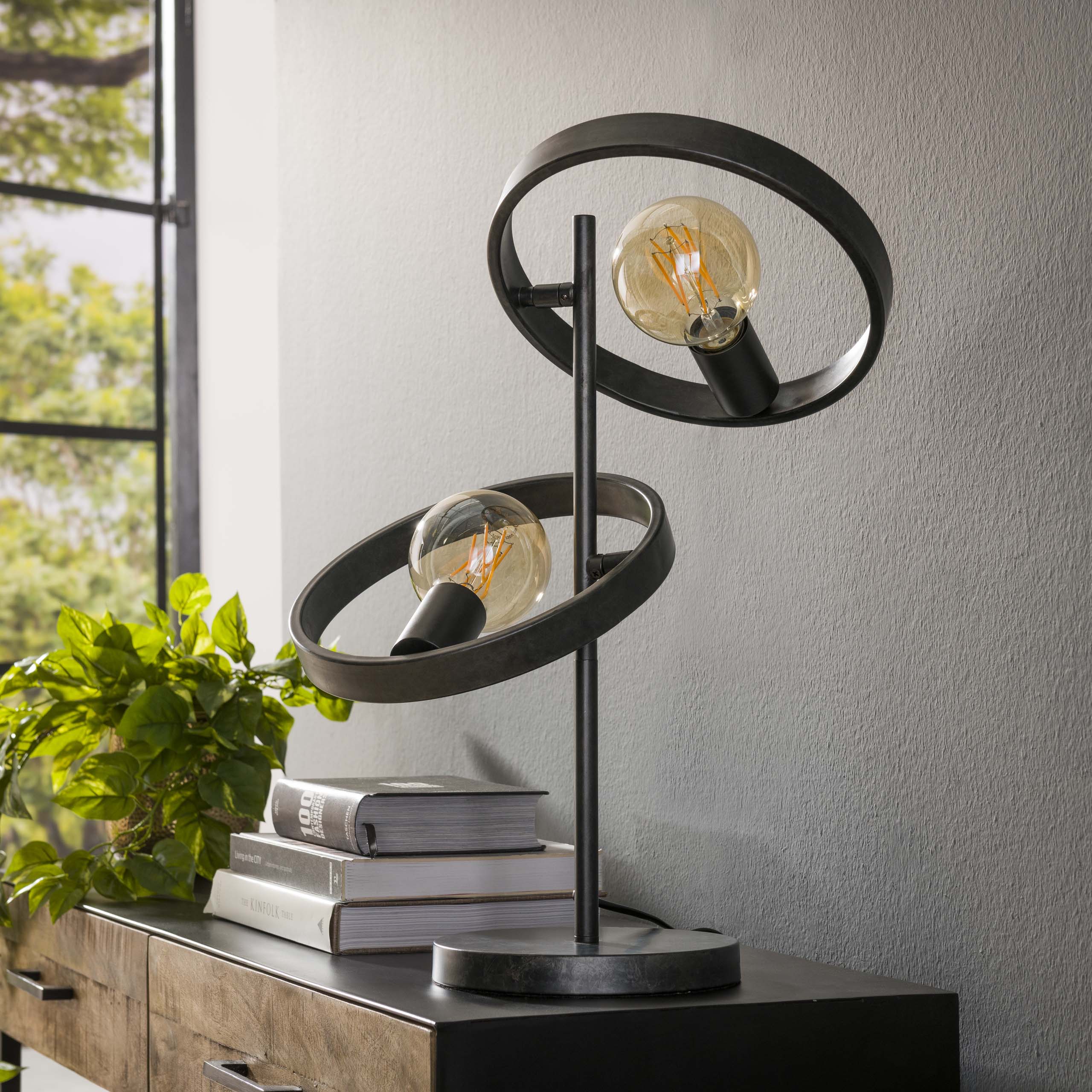 Table lamp 2L hover / Charcoal