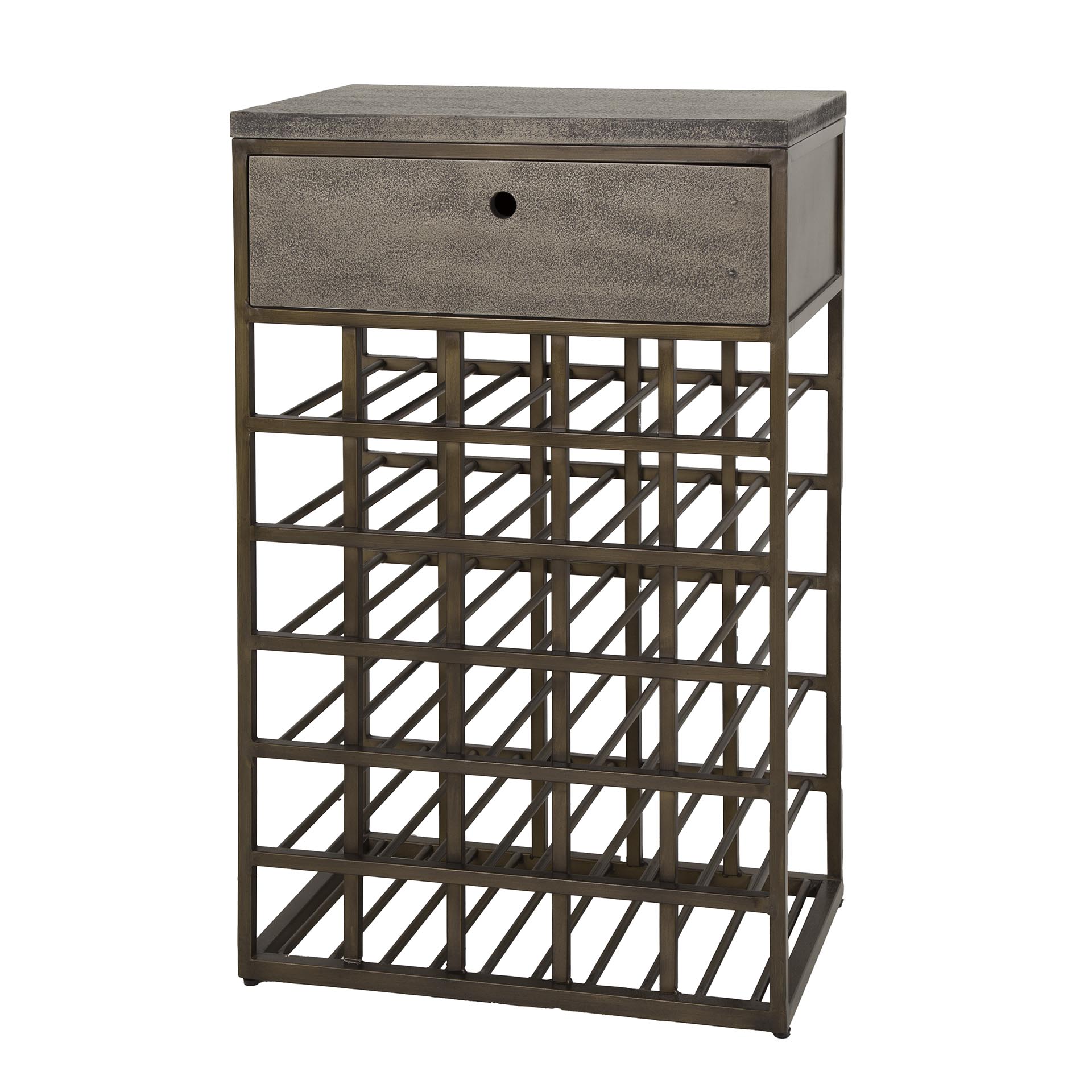 Cantinetta Ferro 1 cassetto / Bronzo anticato