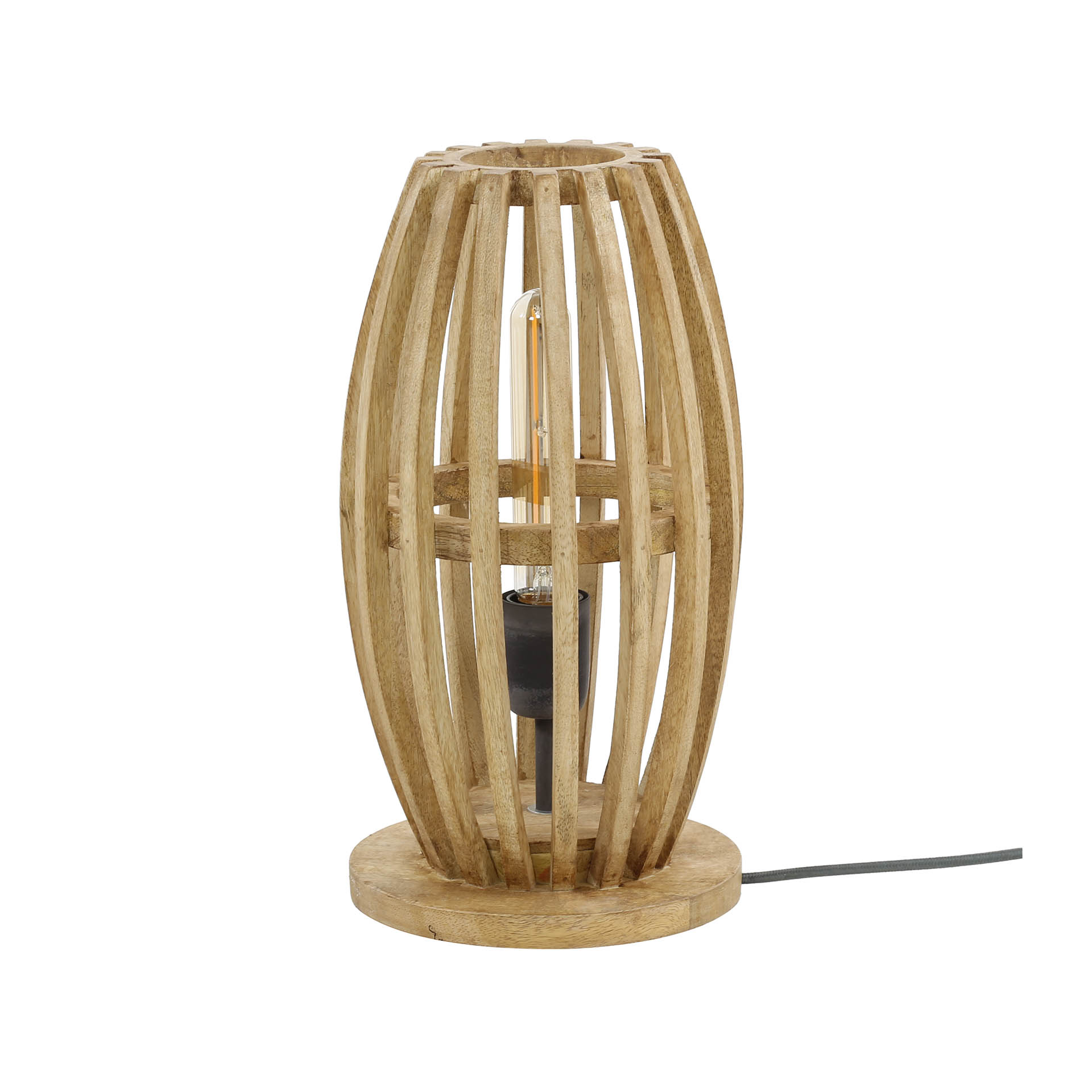 Table lamp 1L orbit / Solid mango natural