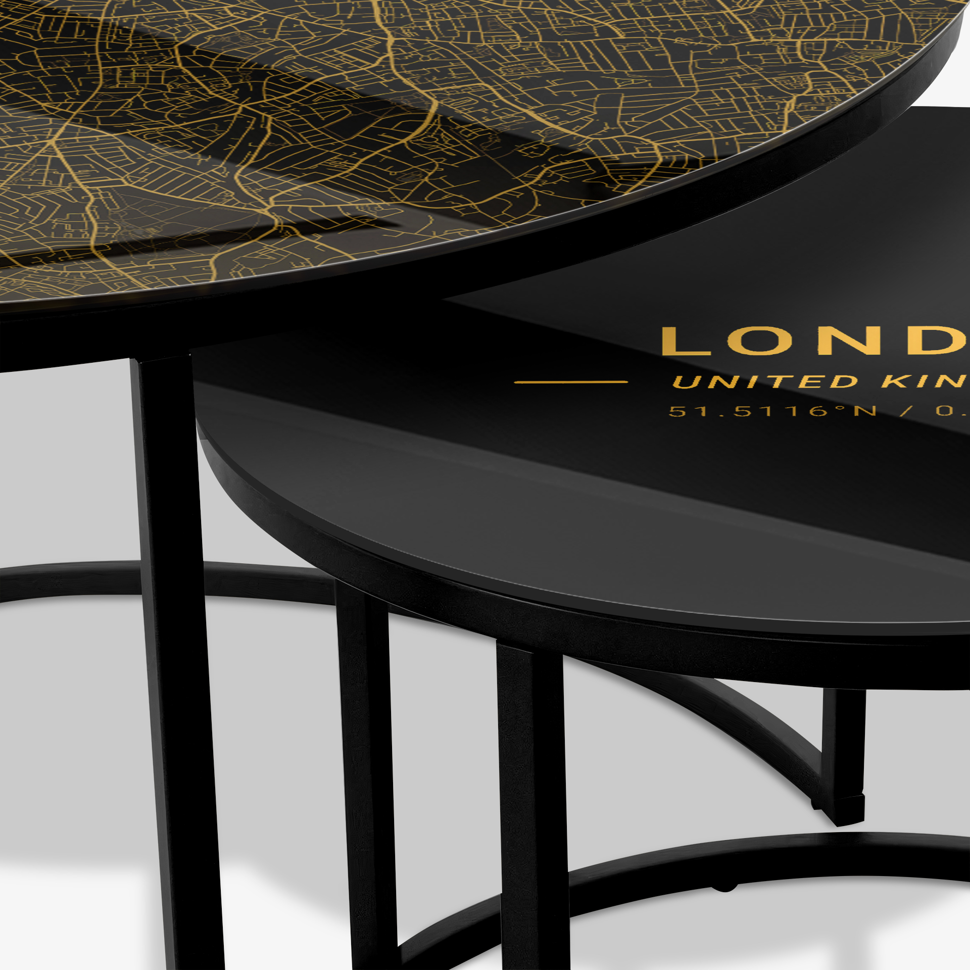 Coffee table Black - London Gold