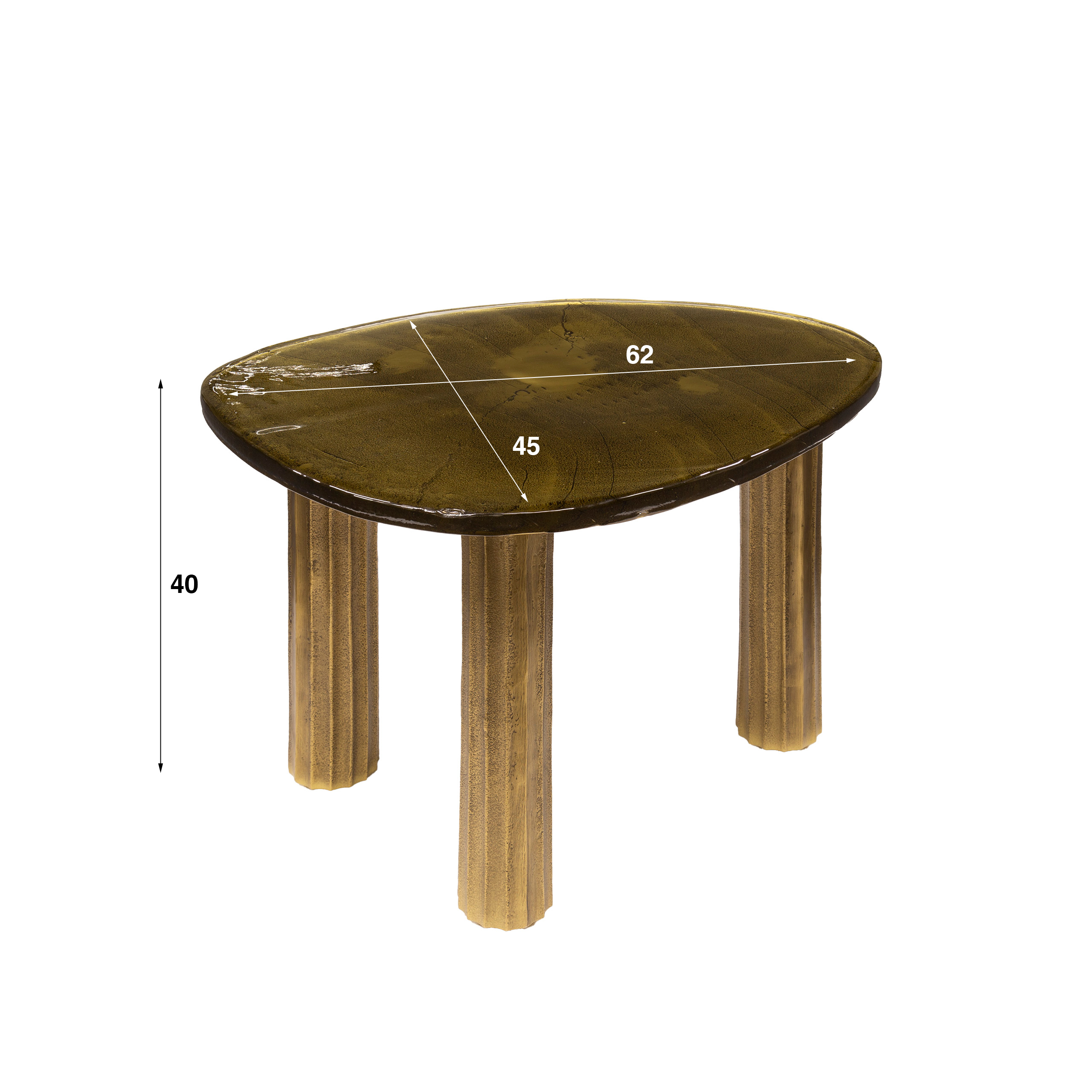 Tavolino Eclipse M - Oro antico