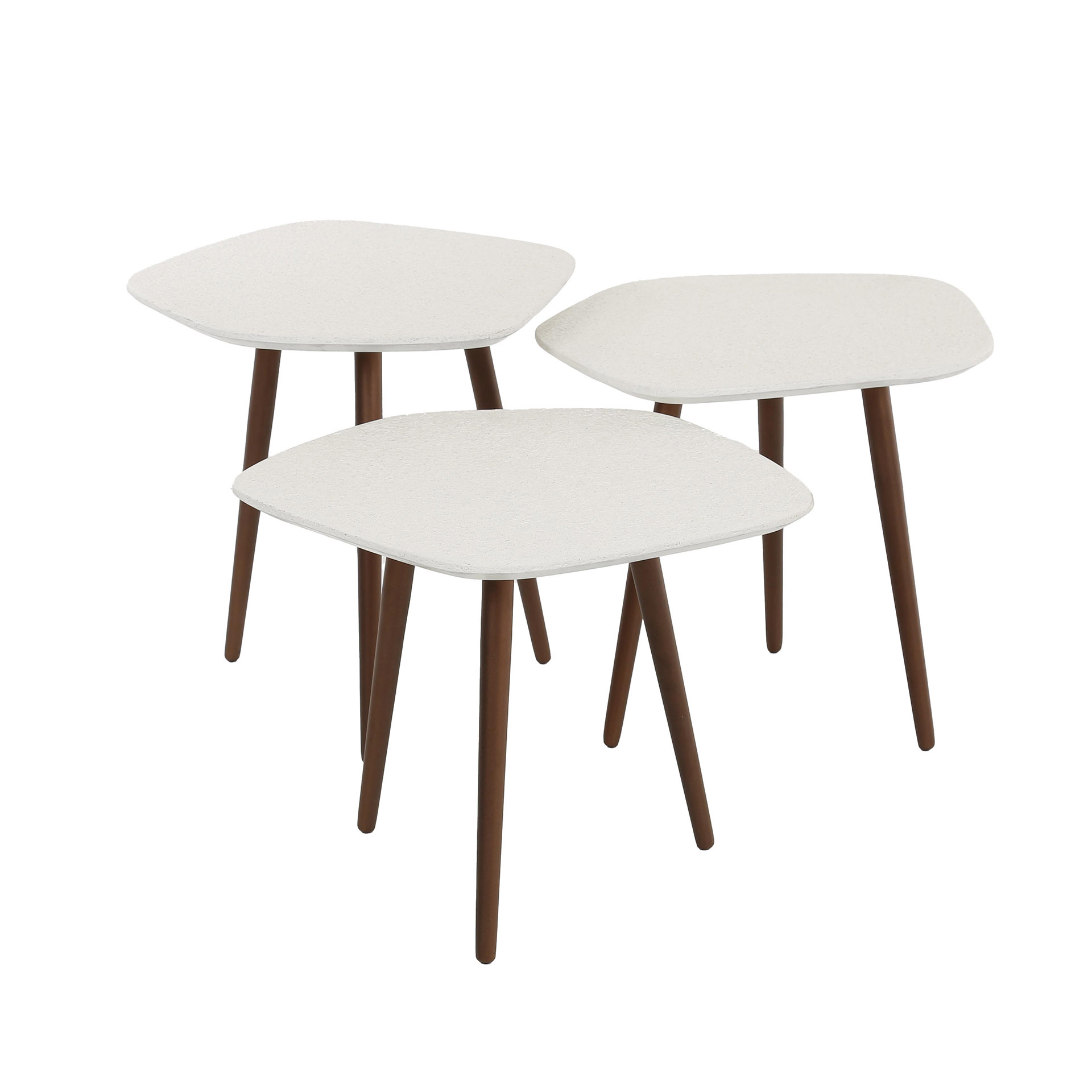 Set tavolino/pietra a 3 punti