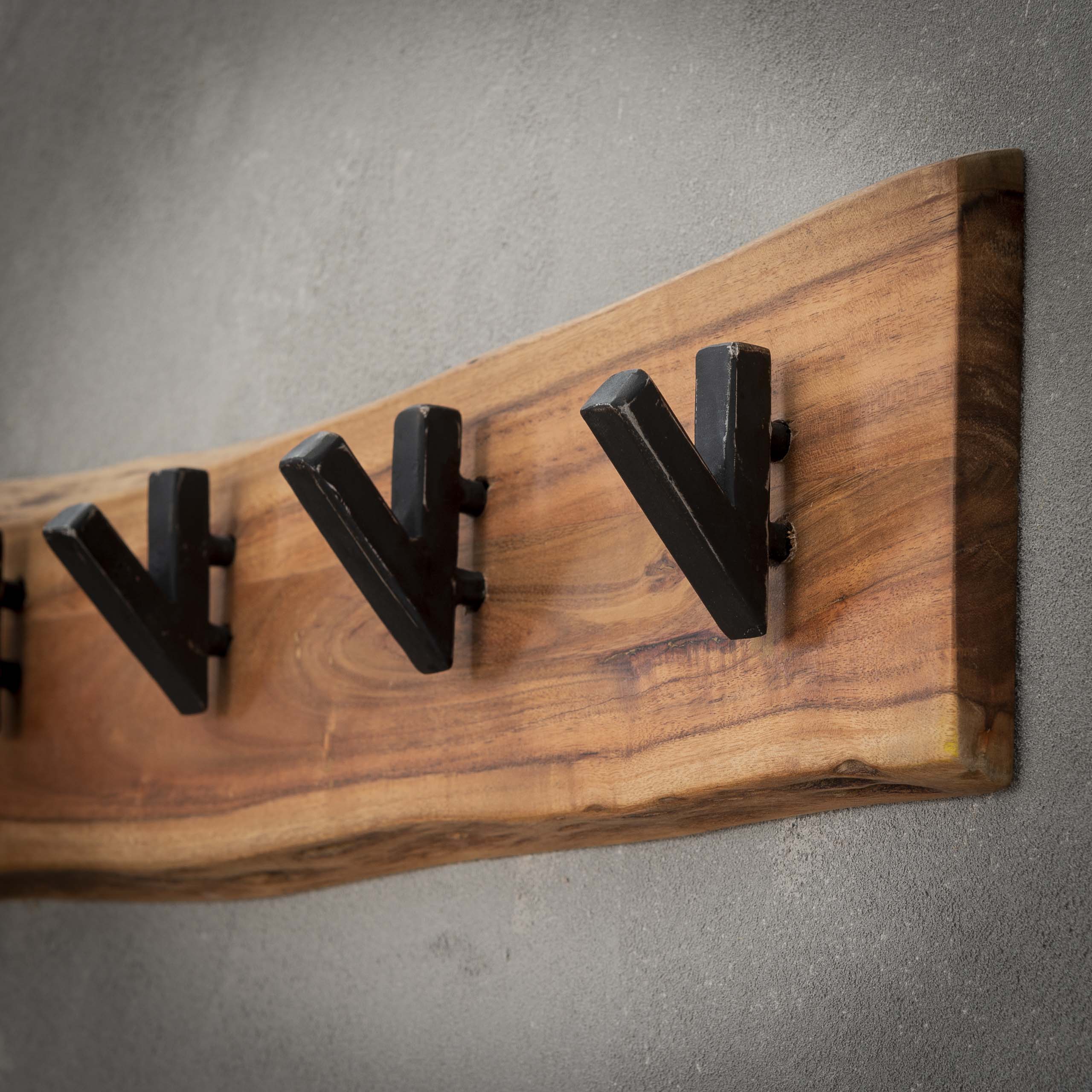 Appendiabiti Corto in Legno 5 ganci