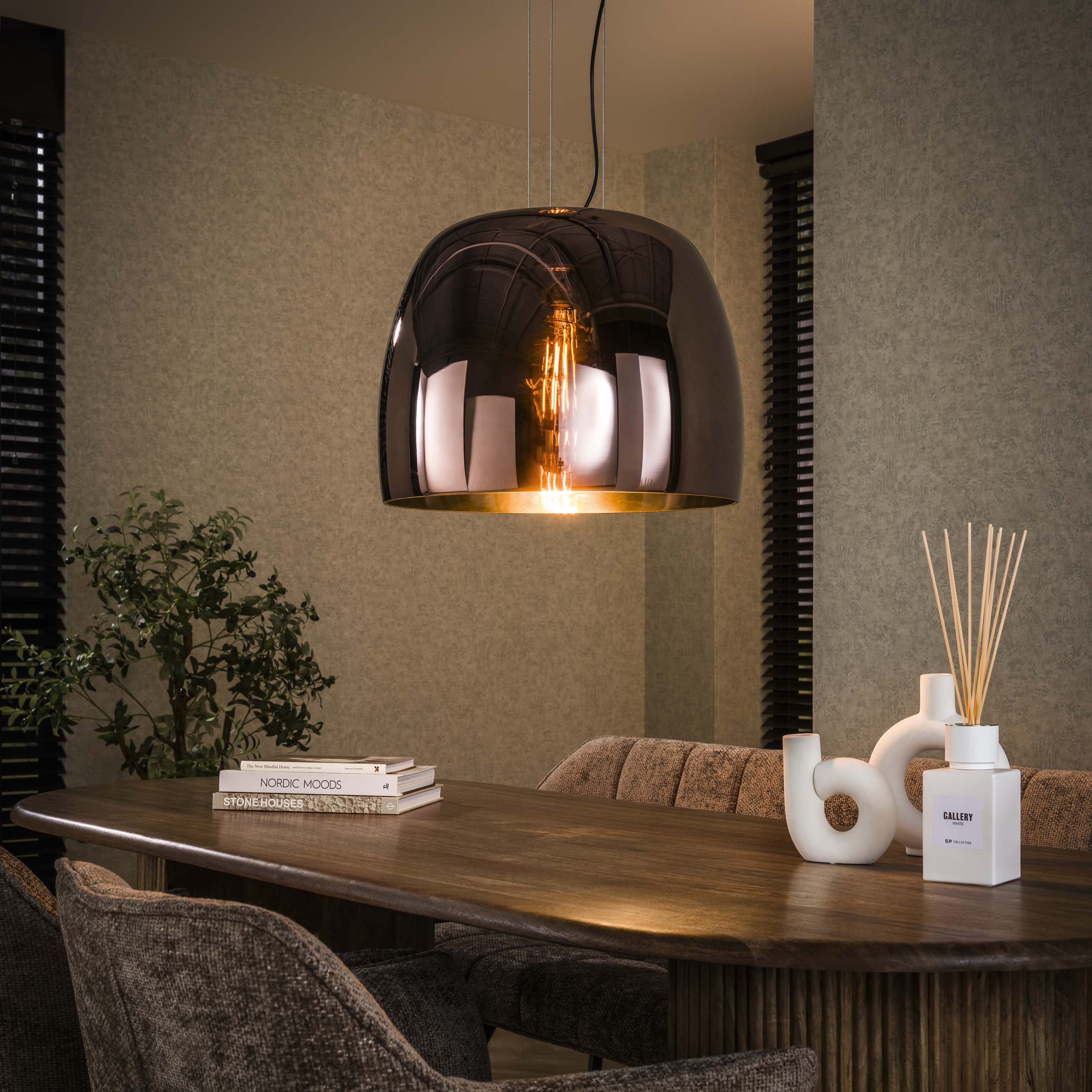 Lampada a sospensione Drift Glass XL a 1 luce - Vetro ramato