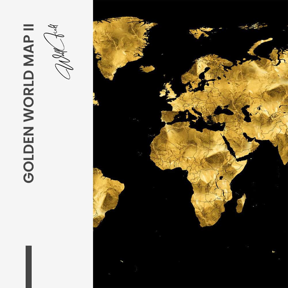 Bundle: "Golden World Map" (3x) – Vetro