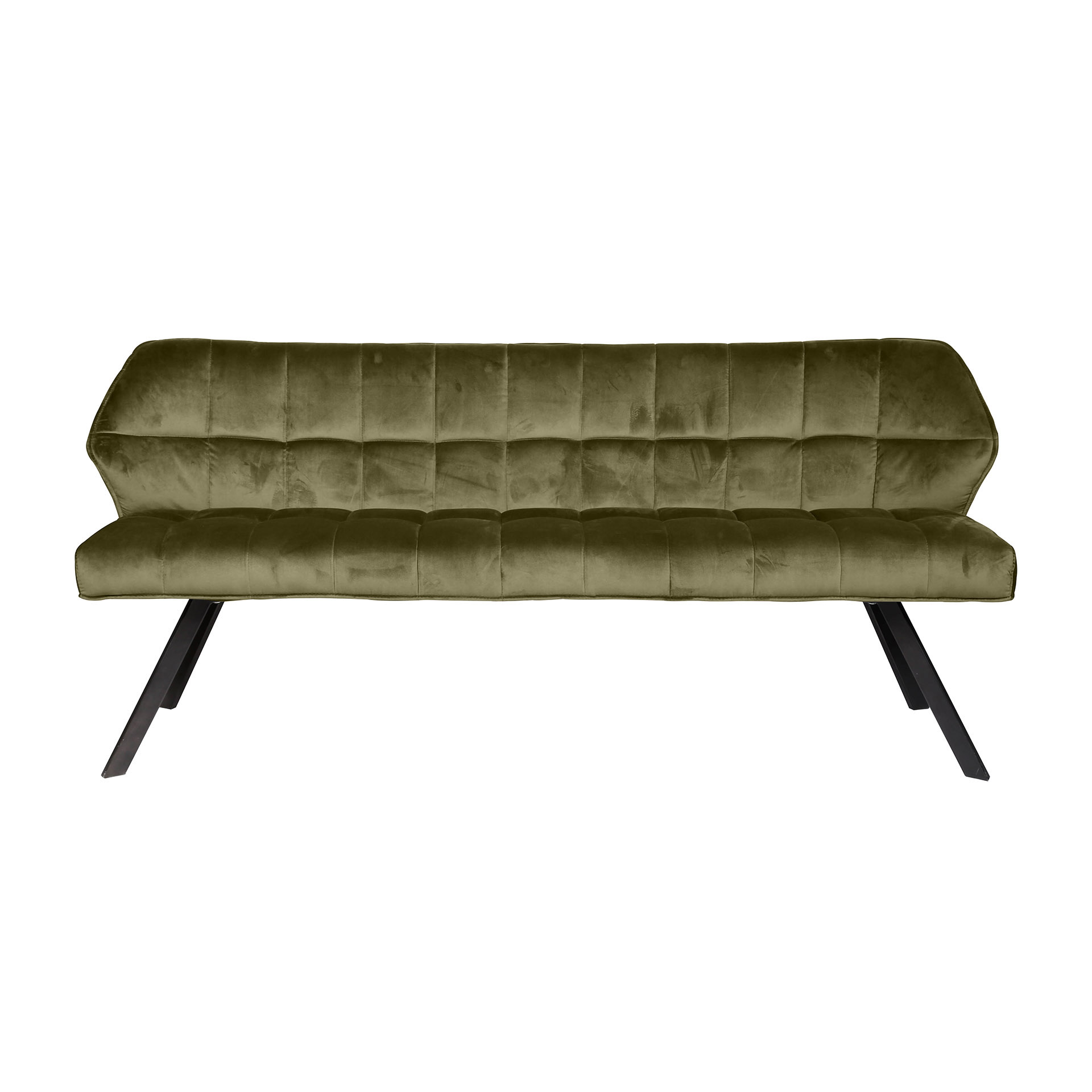 Dining room sofa grid / Green velvet
