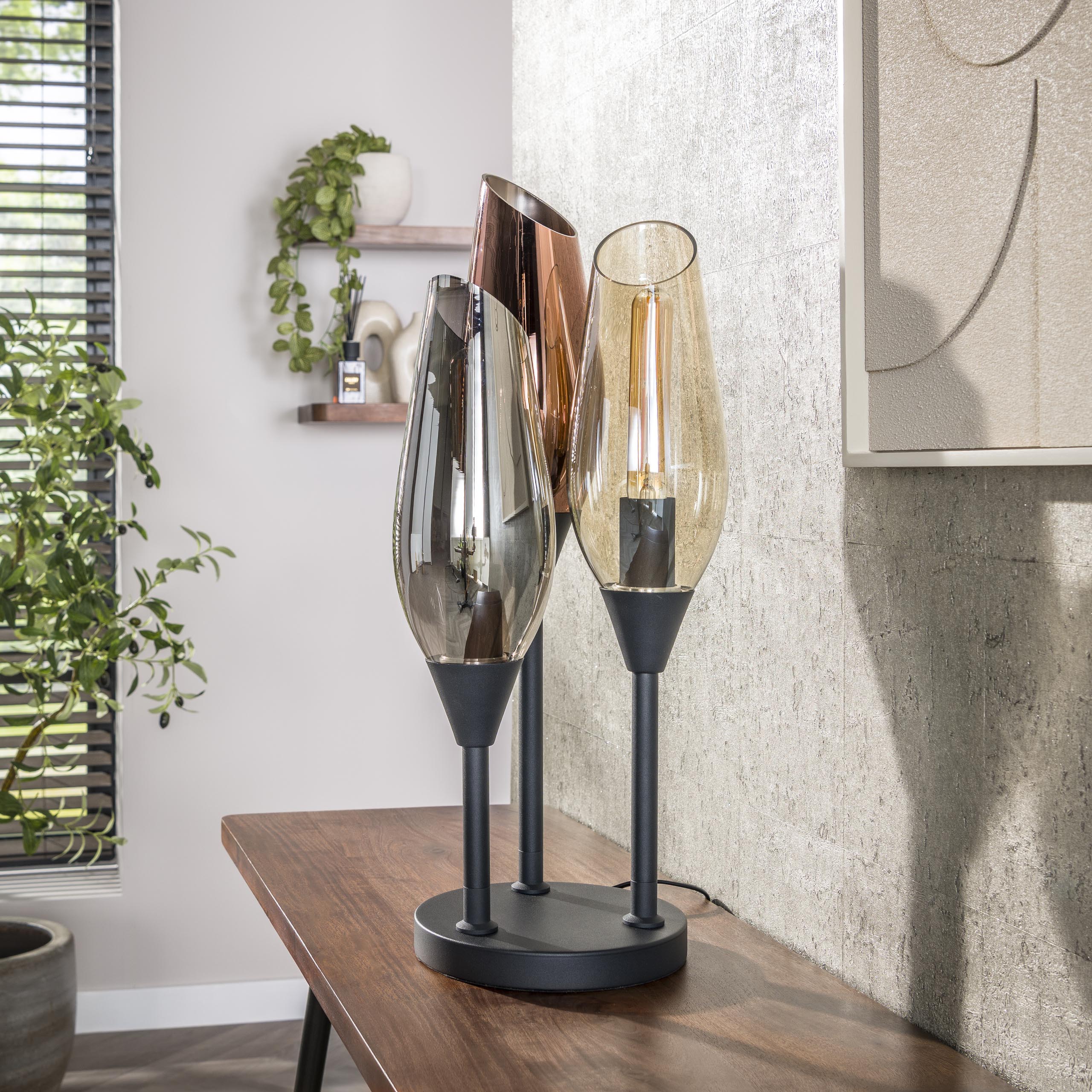 Table lamp Cocoon 3-light - Black