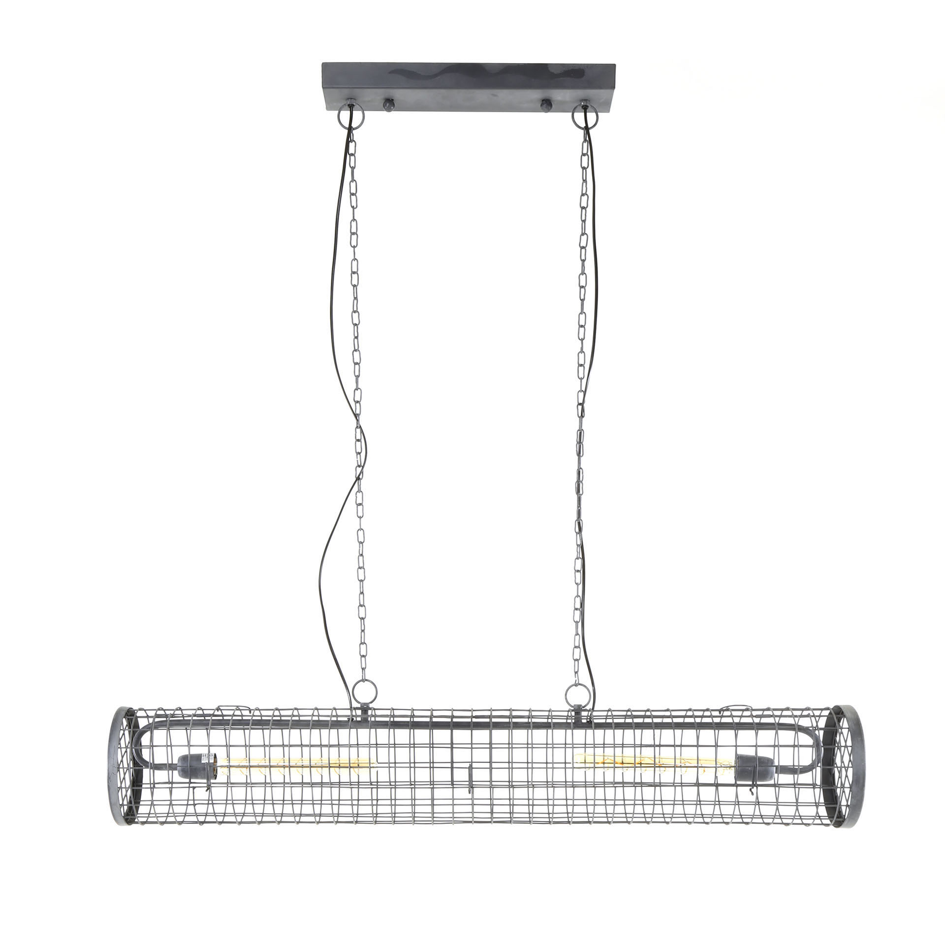 Lampada a sospensione maglia cilindrica D20cm/Grigio ardesia