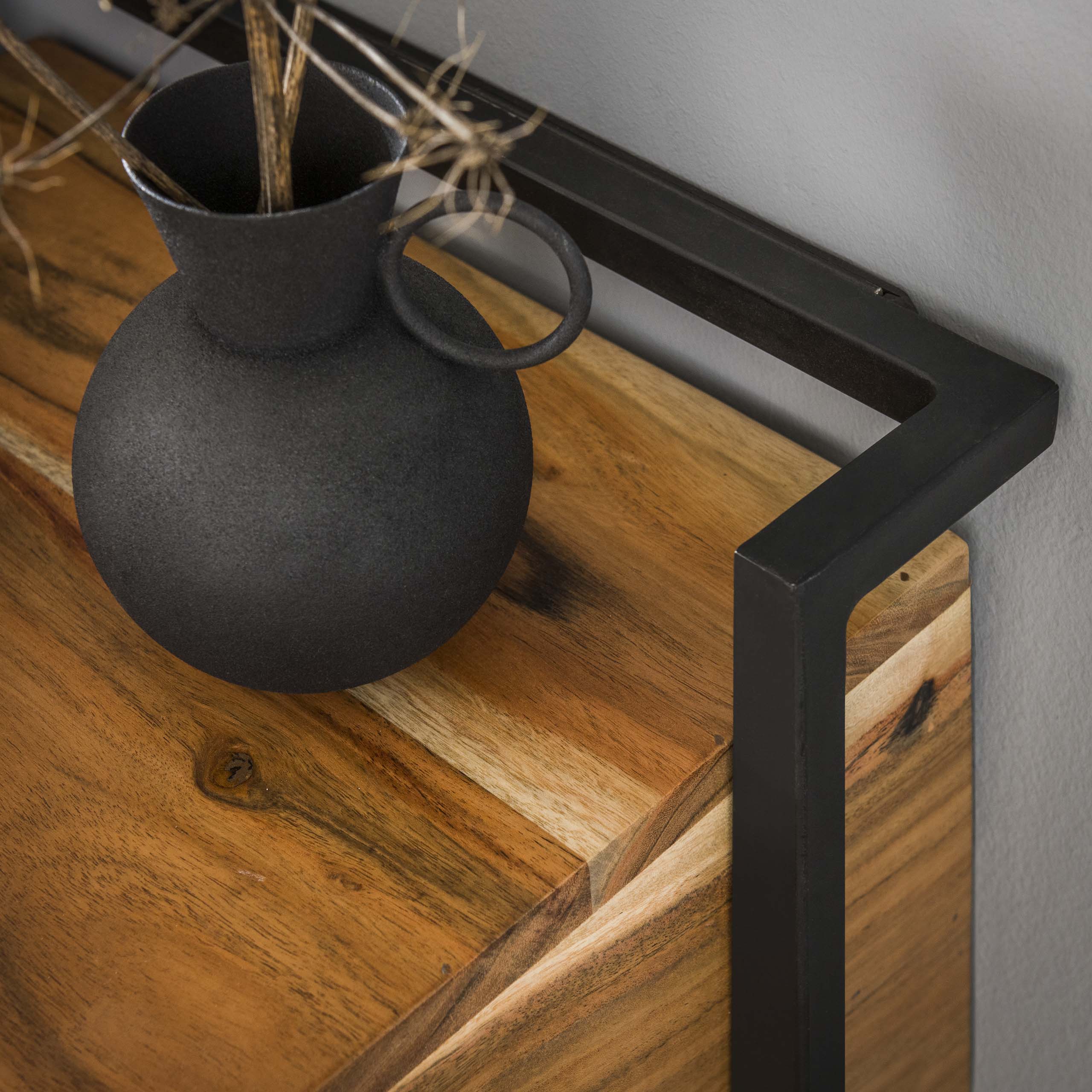 Bedside table Air Solid - 1 drawer - Solid acacia