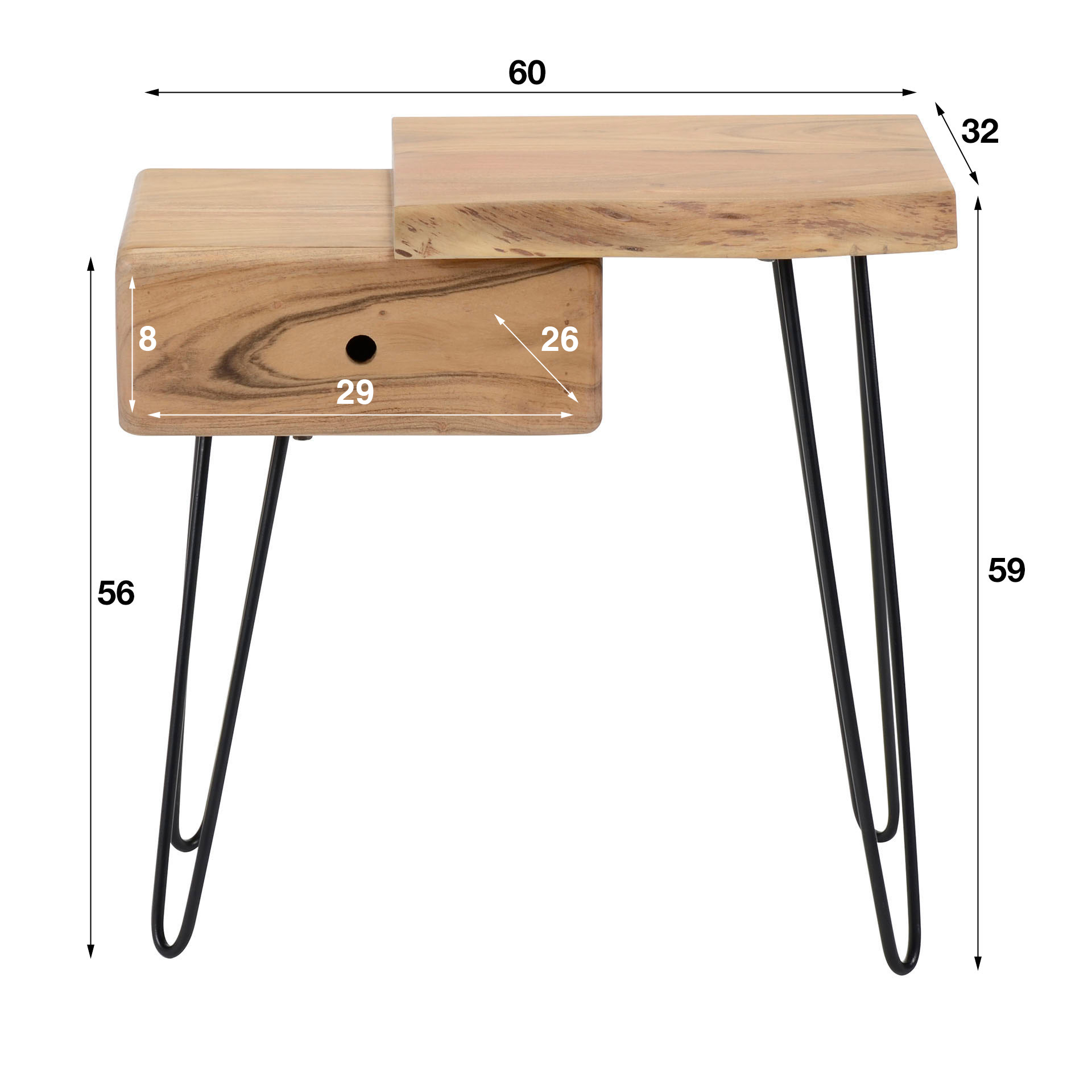 Comodino rive R