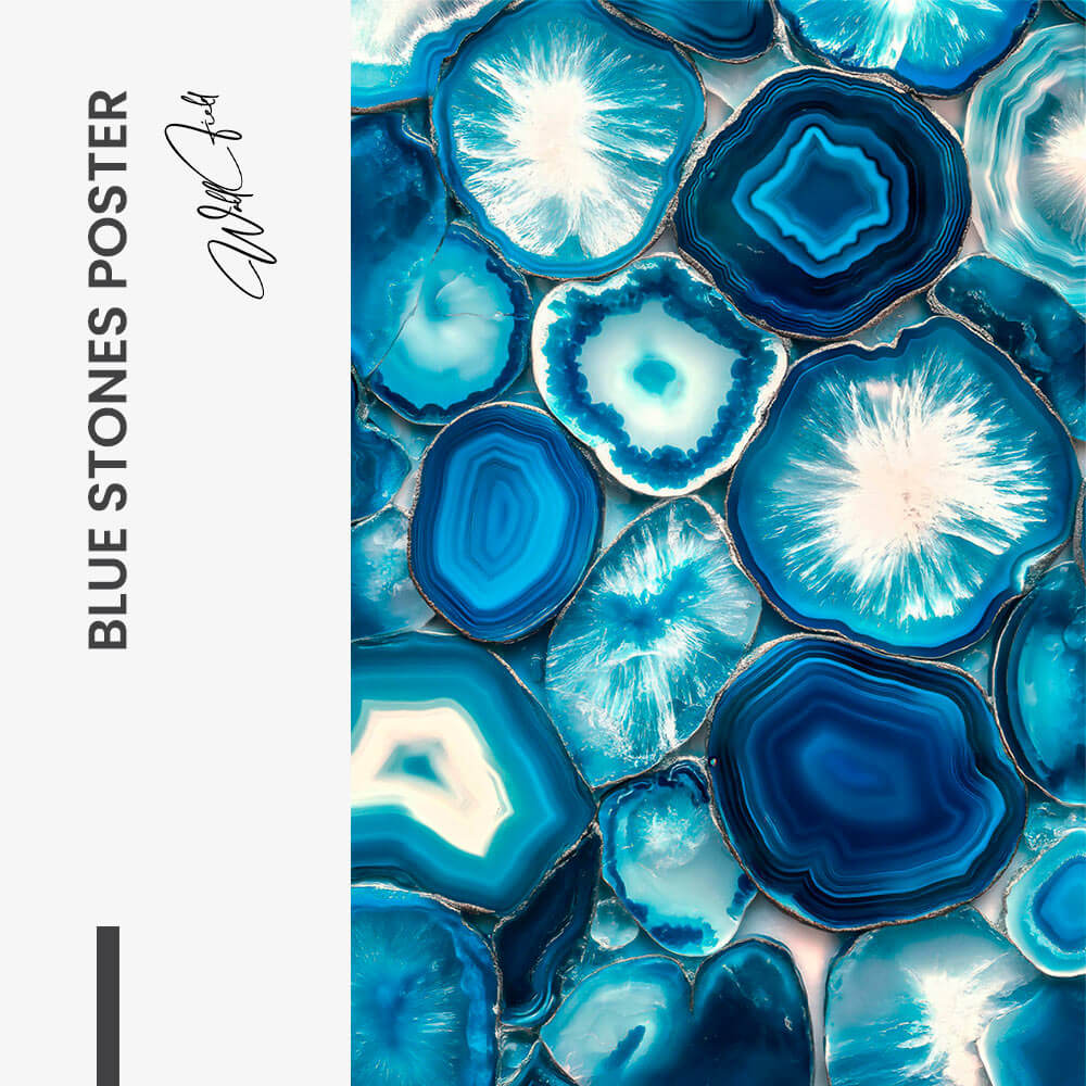 Blue Stones Poster – Vetro