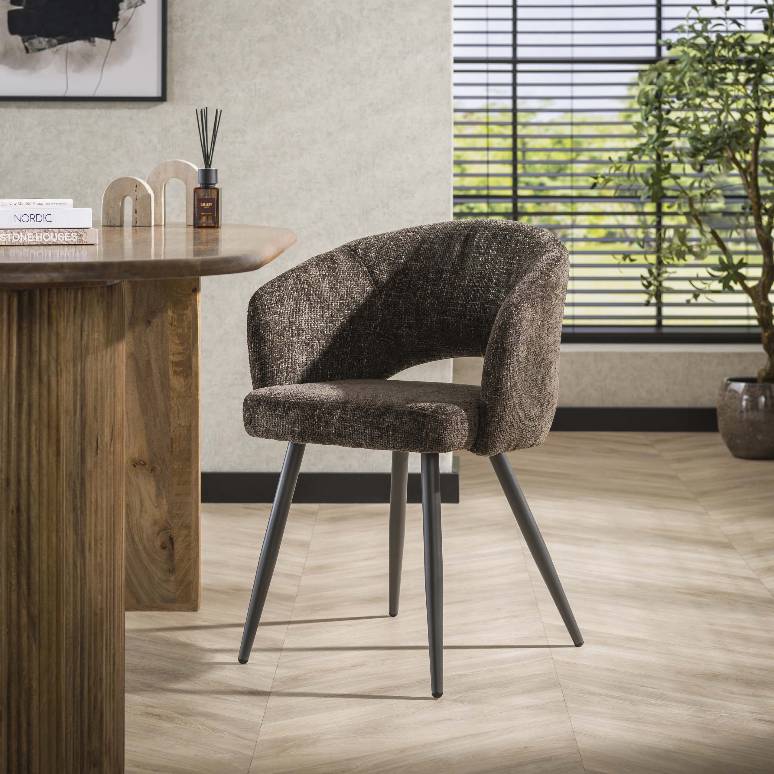 Poltrona Salon - confezione da 2 - Marrone cargo