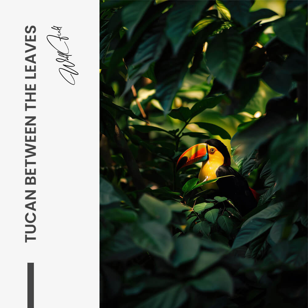 Tucan between the Leaves – Vetro