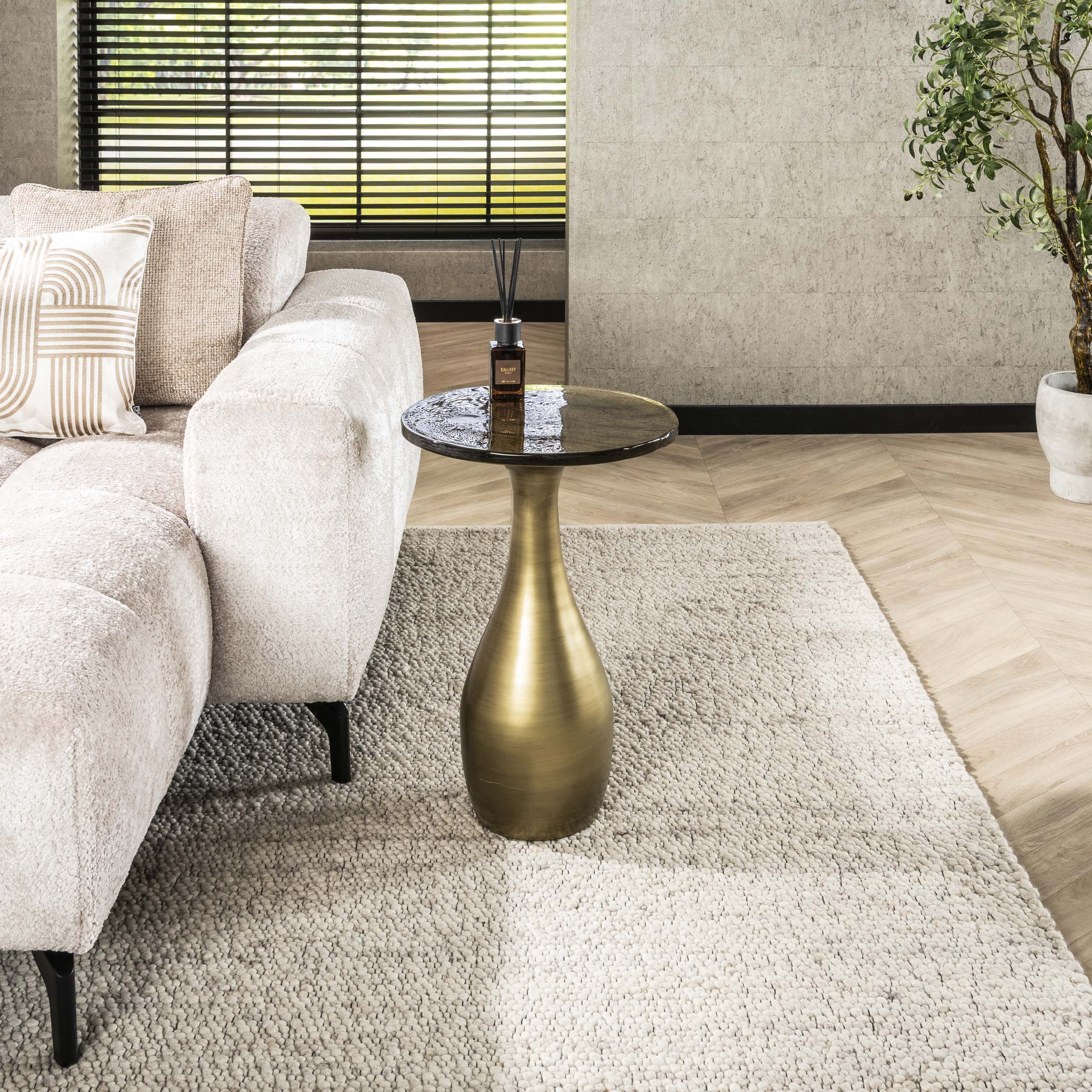 Tavolino Eclipse Drop M - Oro antico
