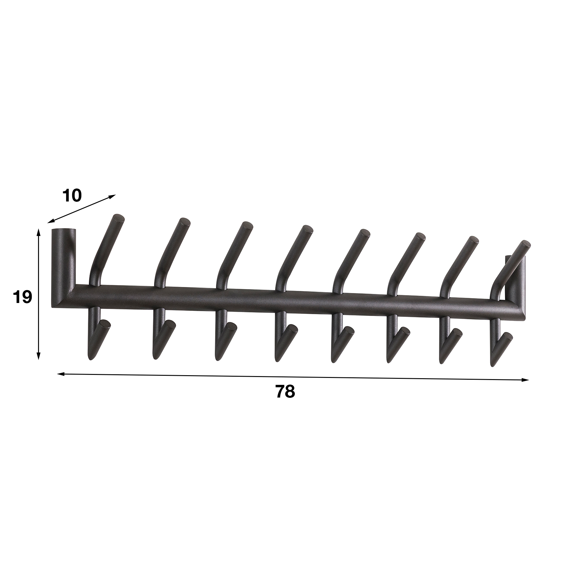 Armadio doccia tonda ad angolo 2x8 / Grigio scuro opaco