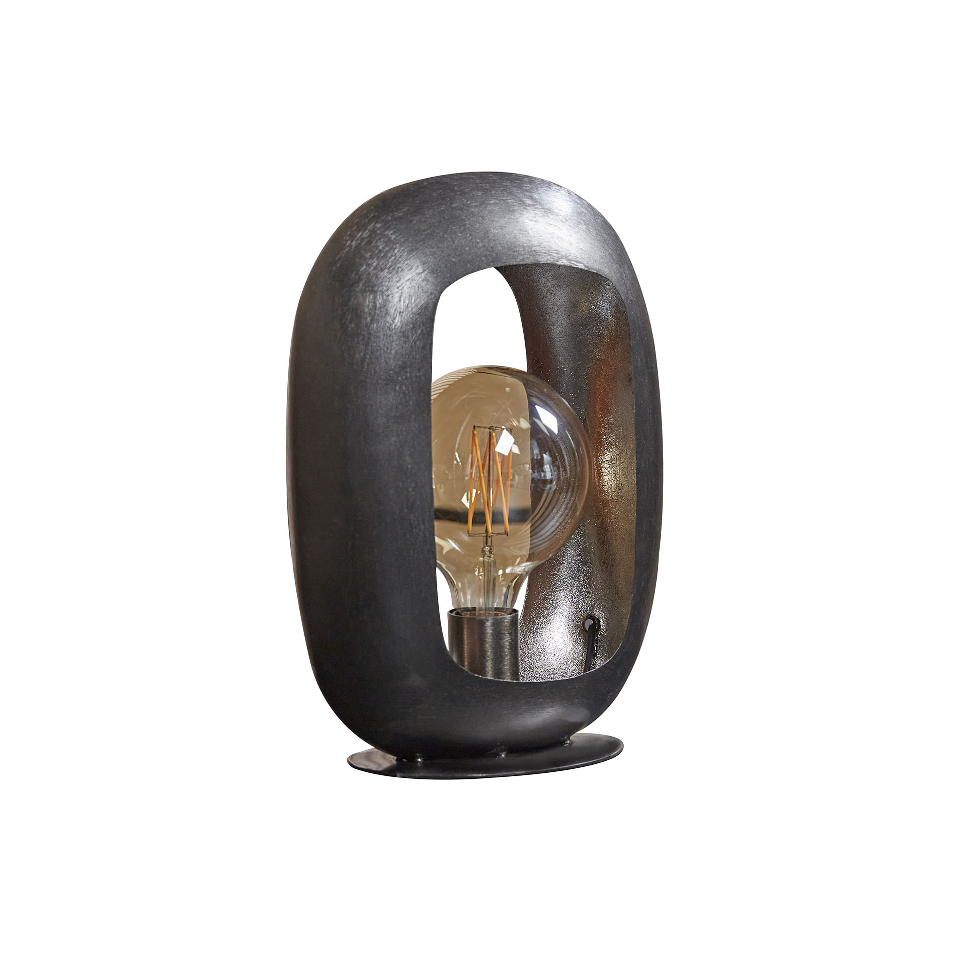 Lampada da tavolo Arch L / Nichel nero