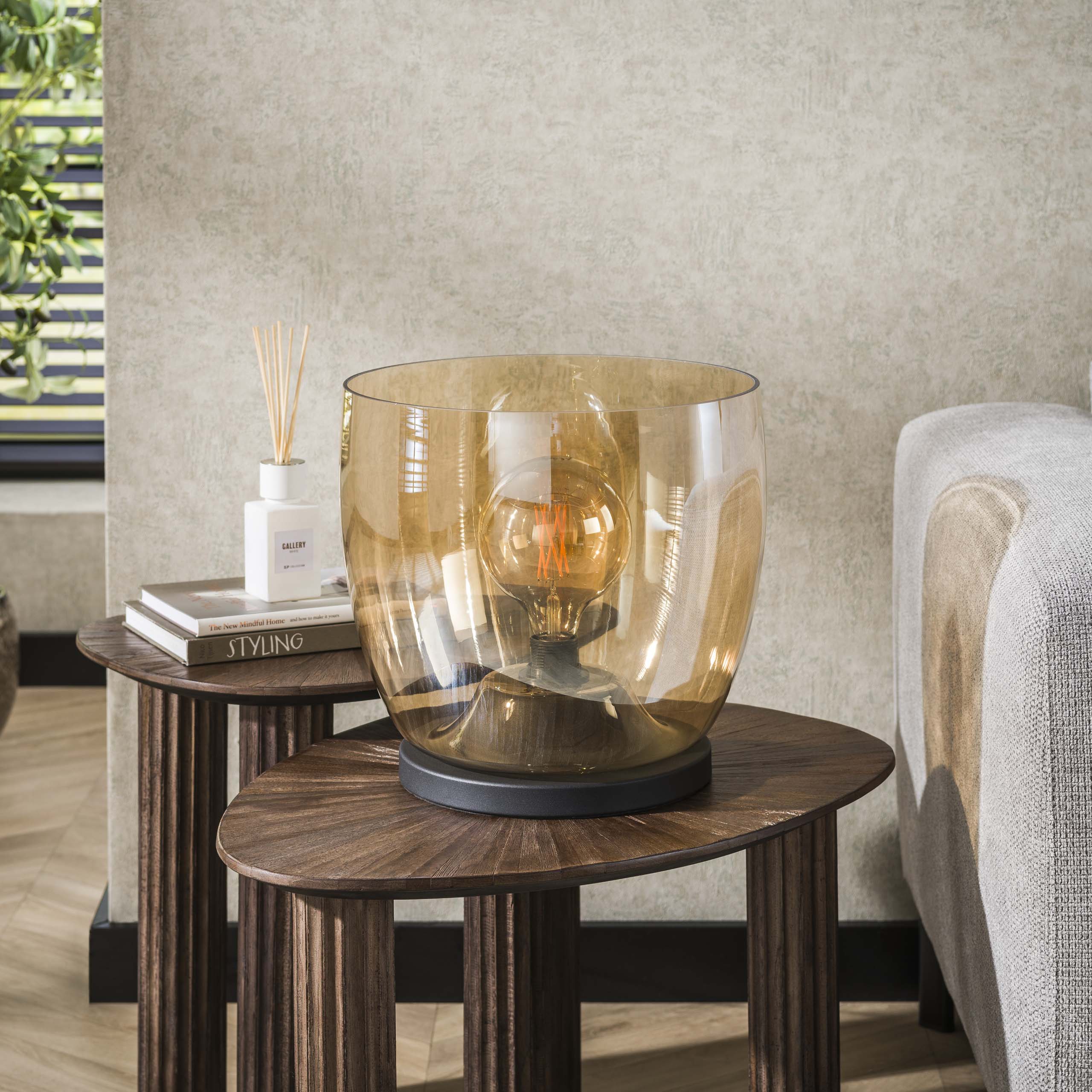Lampada da terra UP XL a 1 luce - Vetro ambra