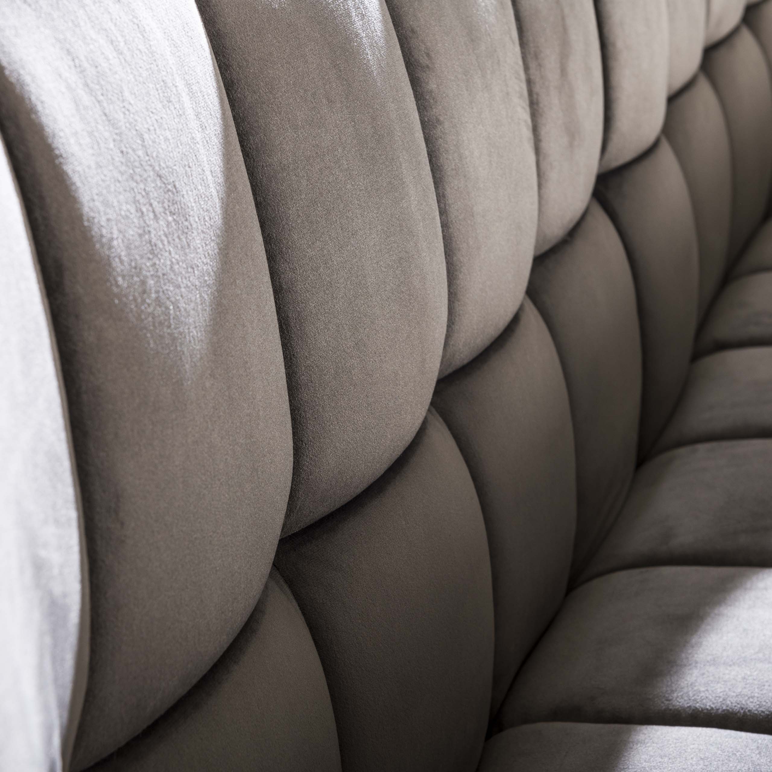 Dining room sofa grid / Anthracite velvet