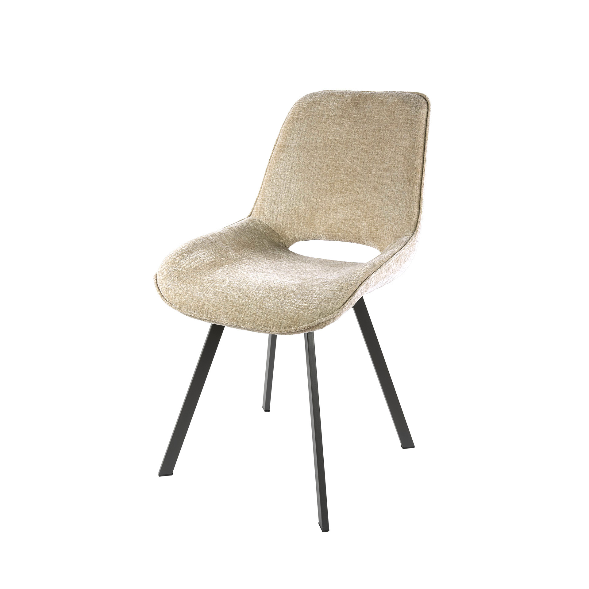 Sedia Jaroq girevole - confezione da 4 - Color sabbia