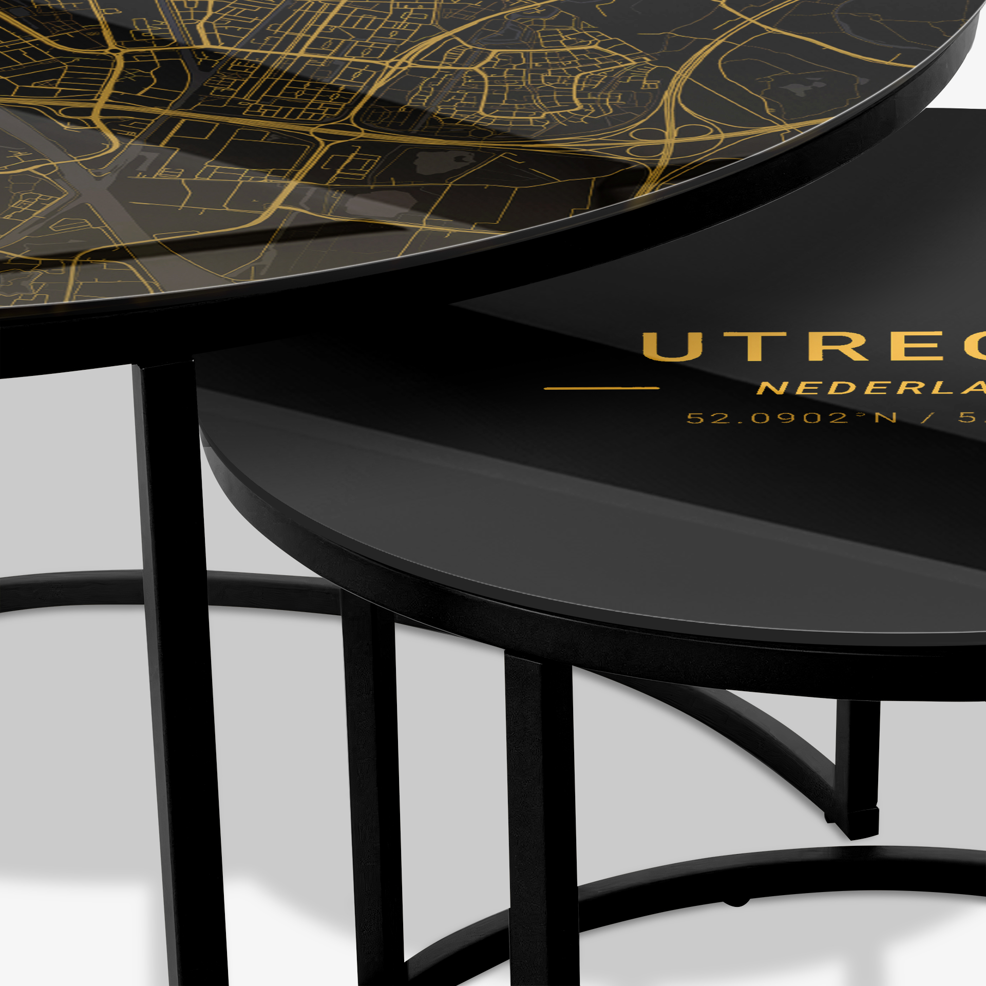 Tavolino Nero - Utrecht Oro
