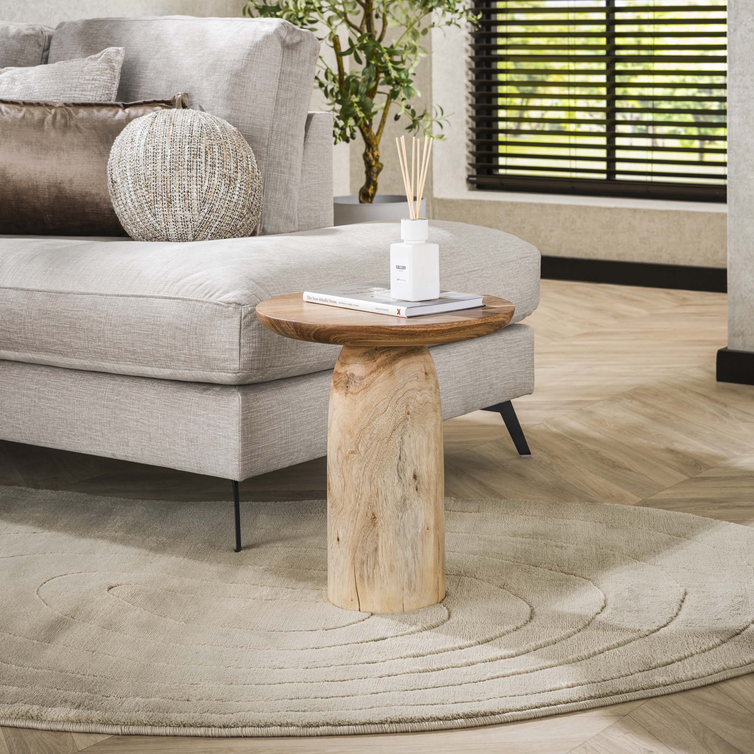 Side table River Solid 45 cm - Solid acacia