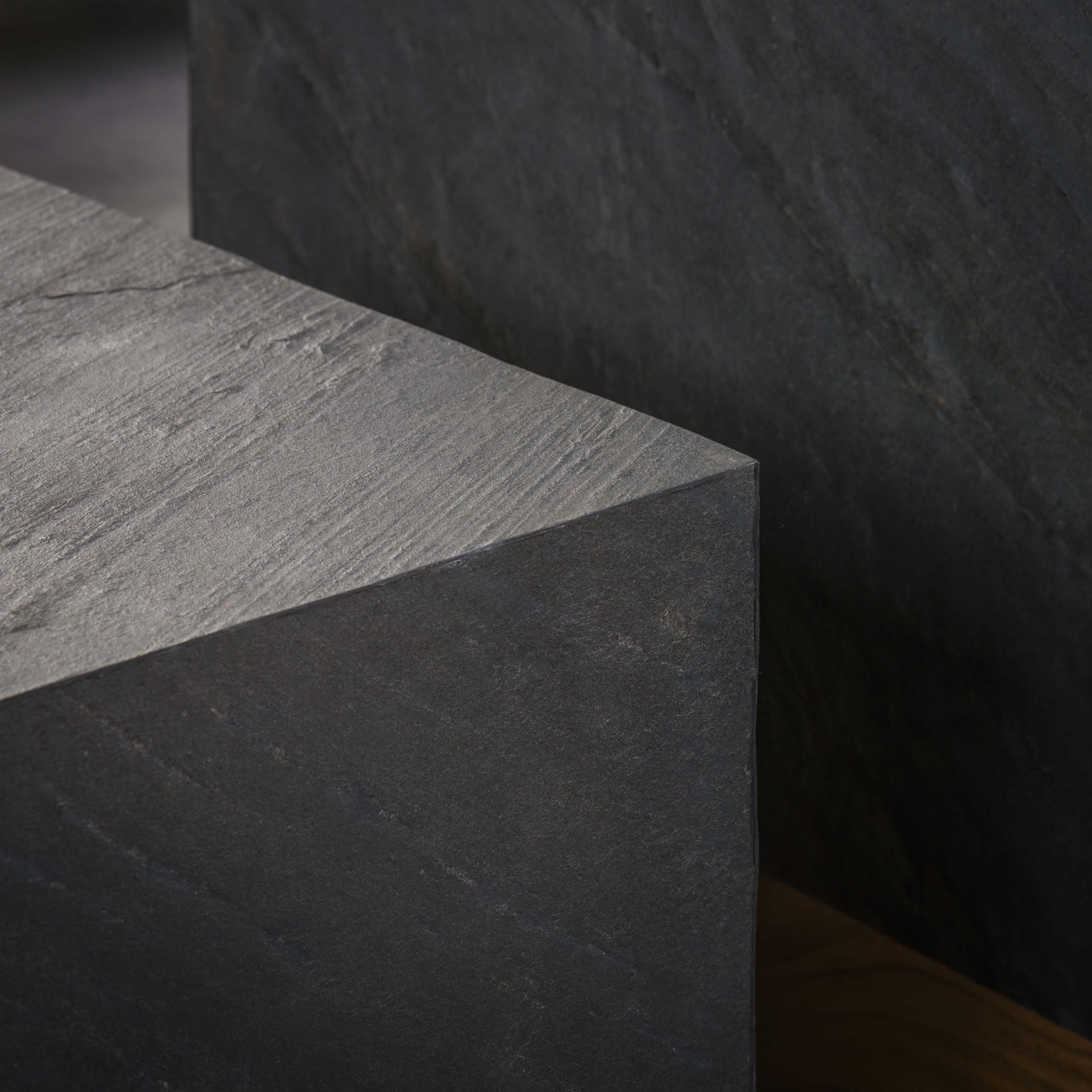 Tavolino Blox Slate set di 2 - Ardesia