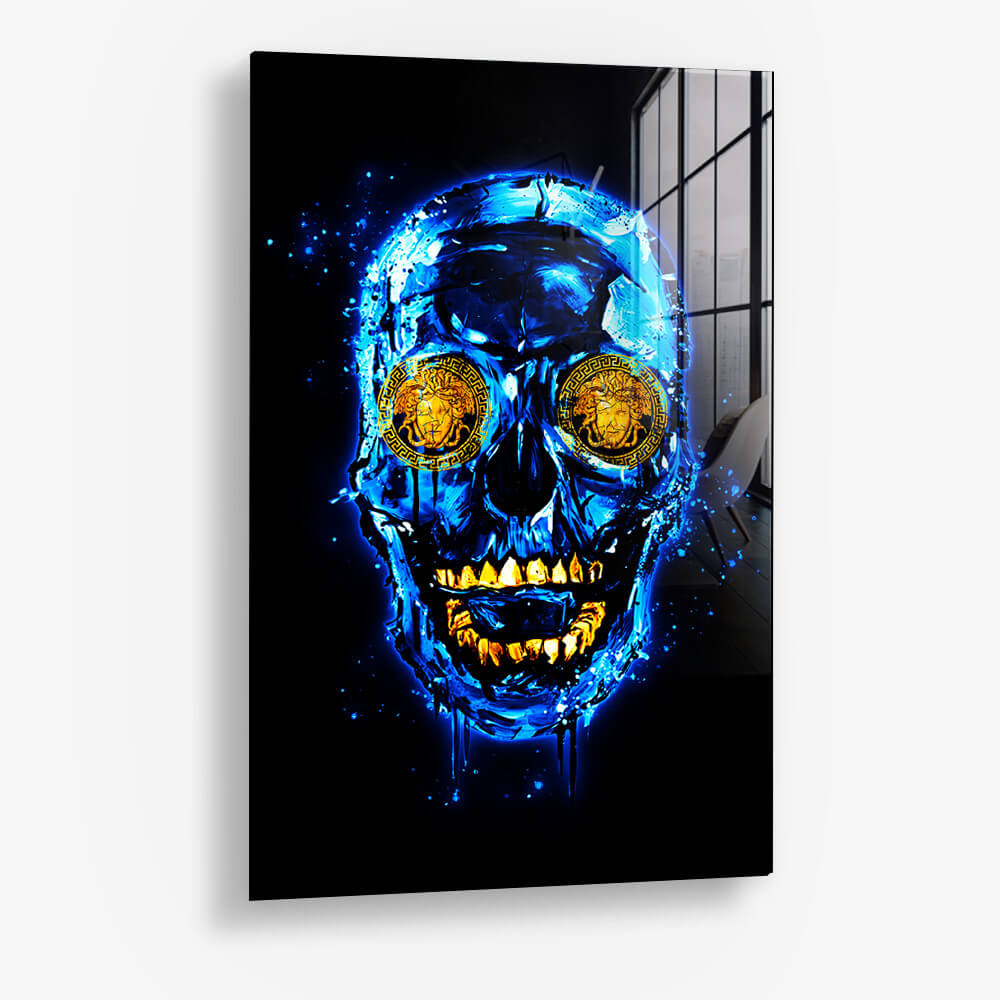 Blue Skull (Limited Edition) - Vetro
