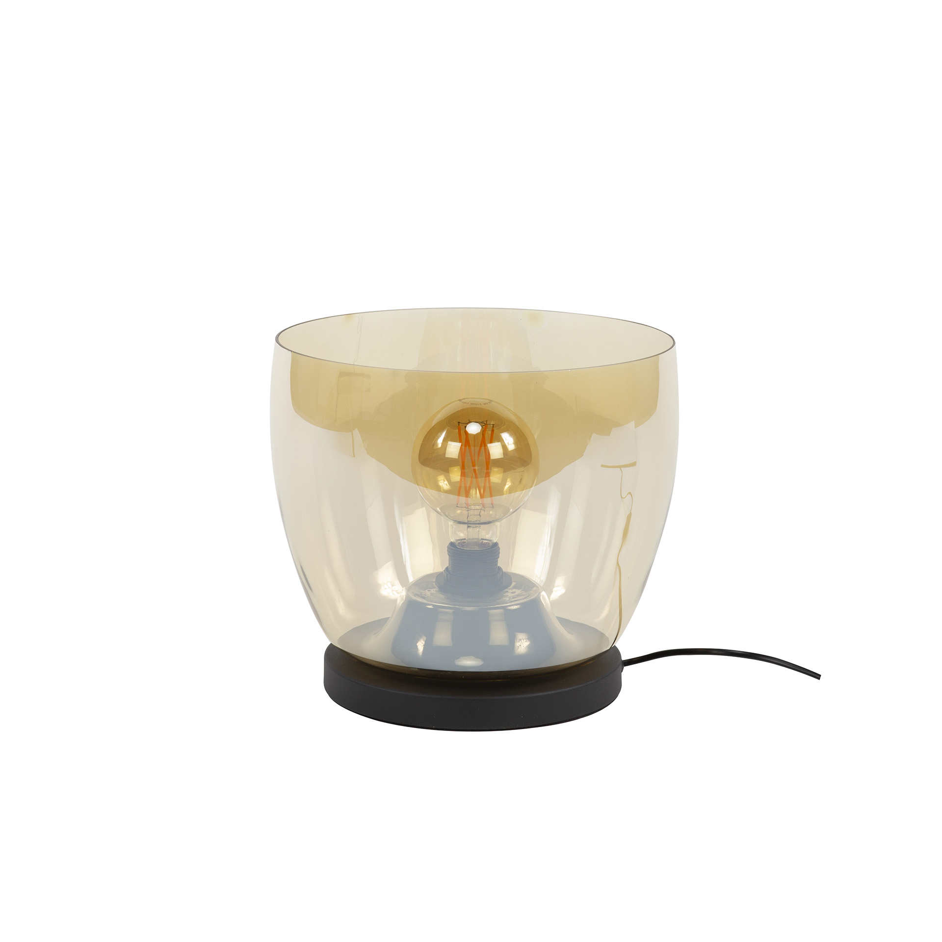 Lampada da terra UP L a 1 luce - Vetro ambra