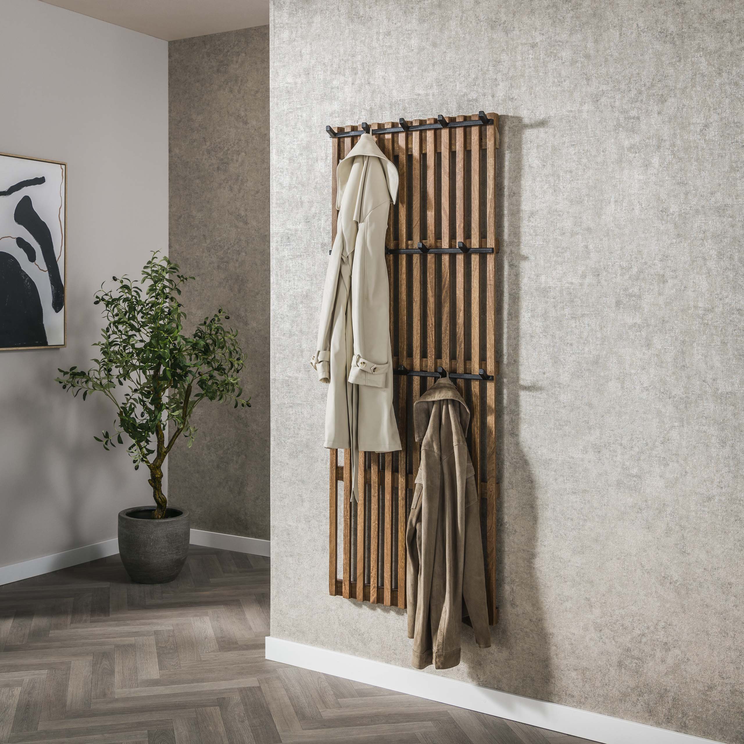 Appendiabiti 14 ganci tweak / Solido color sabbia mango