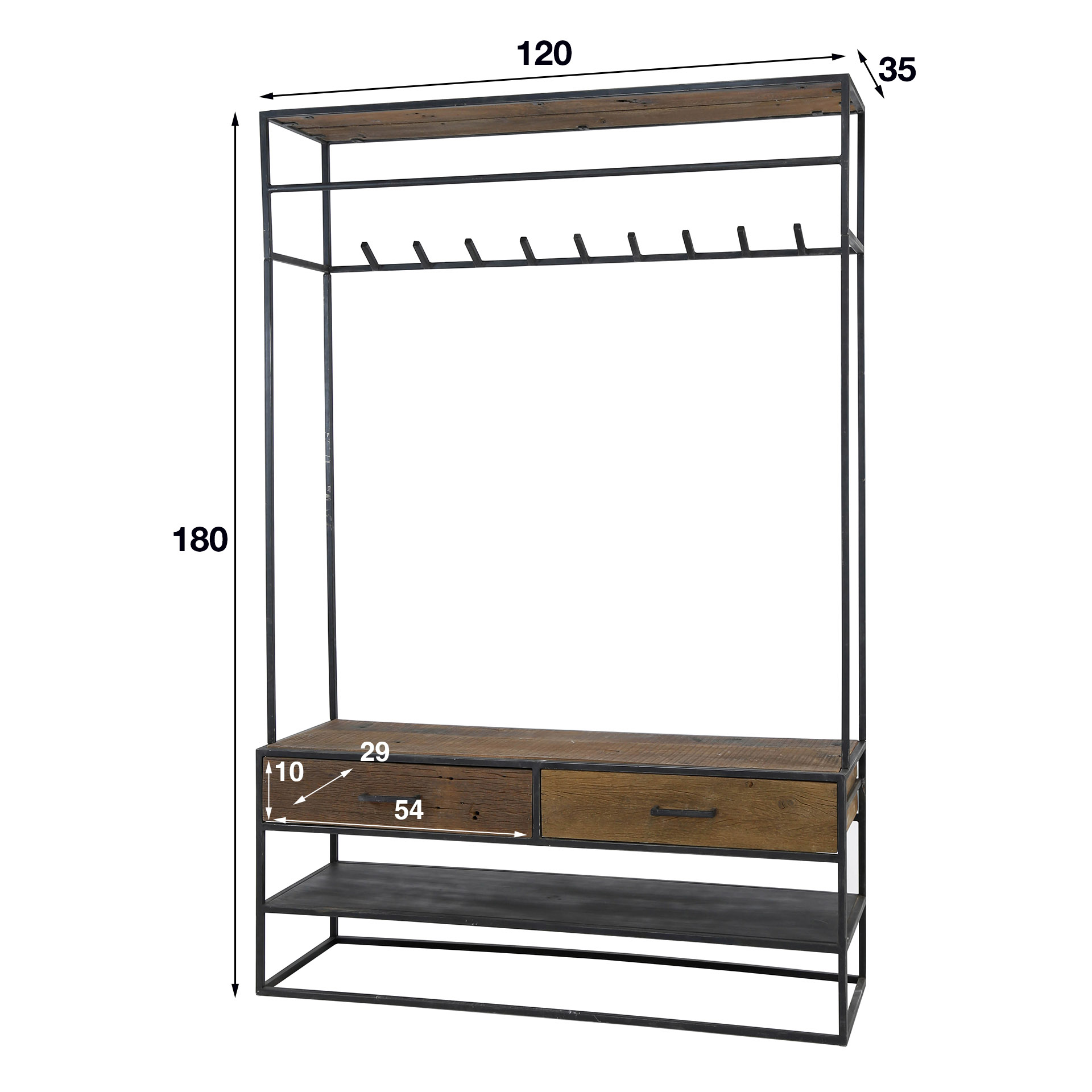 Wardrobe furniture 2L blend / Robust hardwood