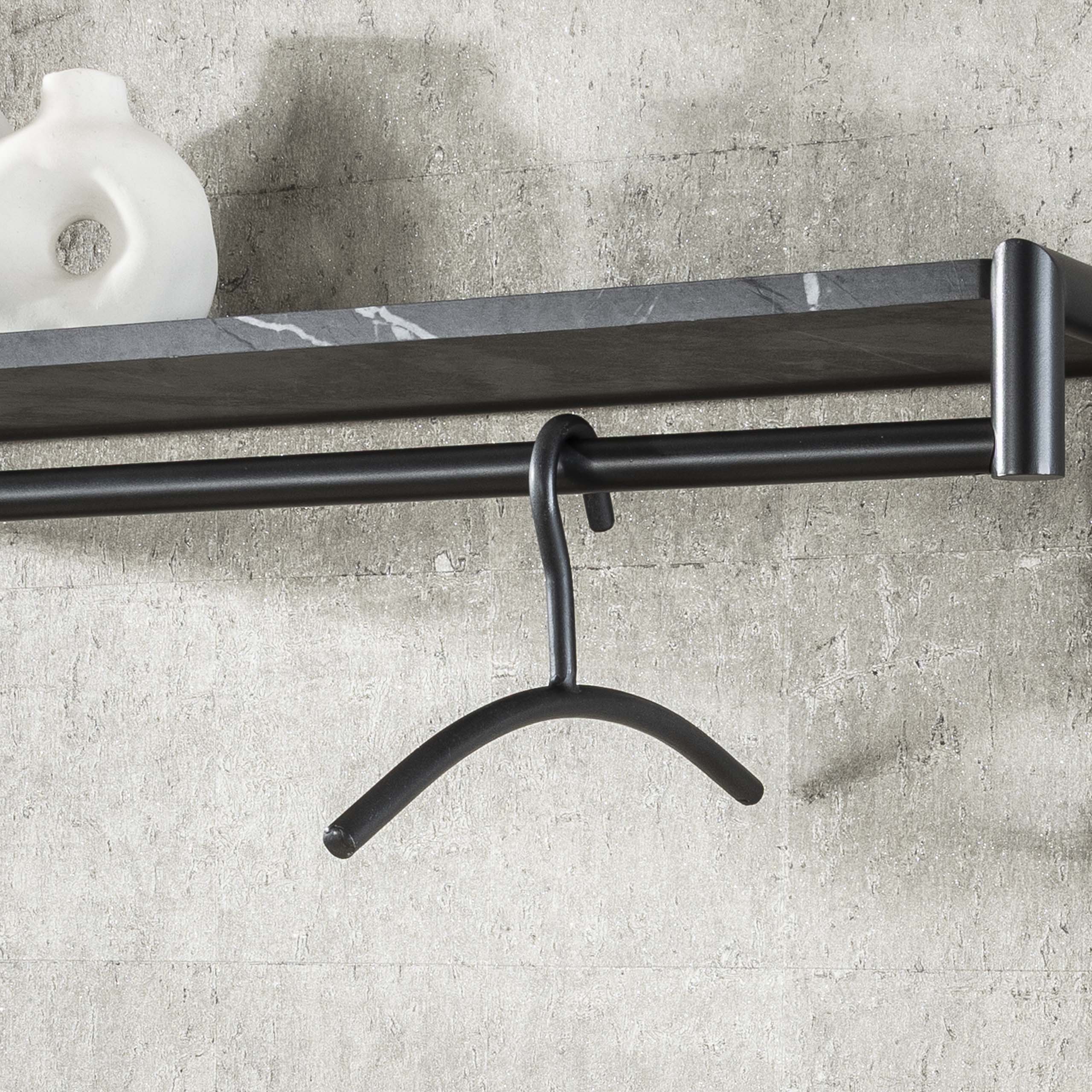 Coat hanger Tubra - packed per 6 - Gunmetal