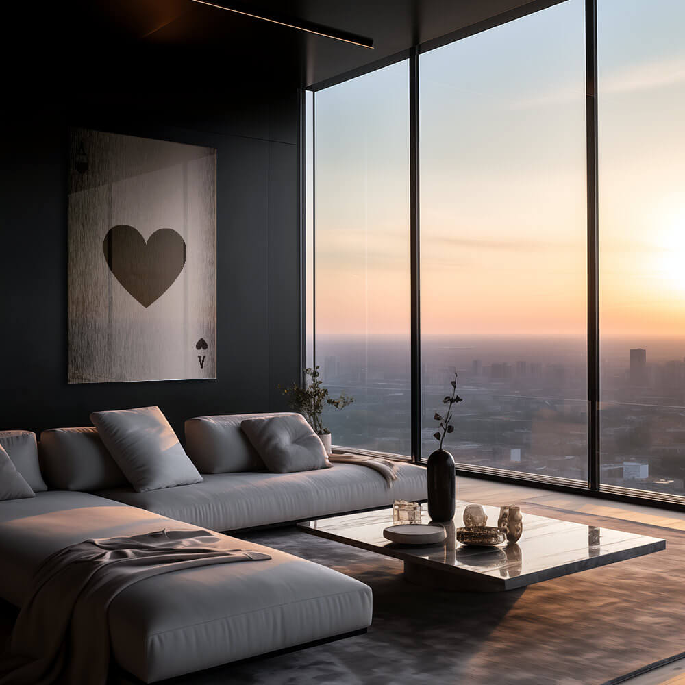 Ace of Hearts Noir II – Glass