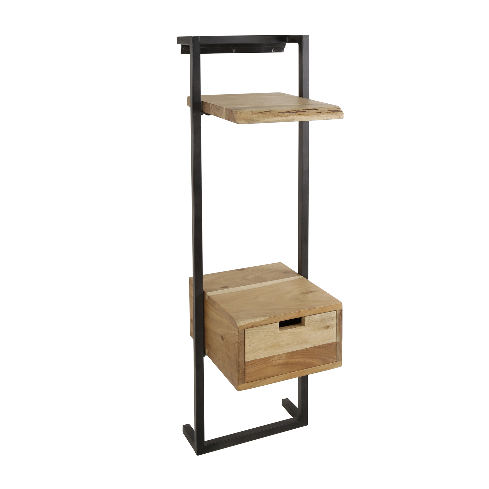 Bedside table air solid XS / Solid acacia natural