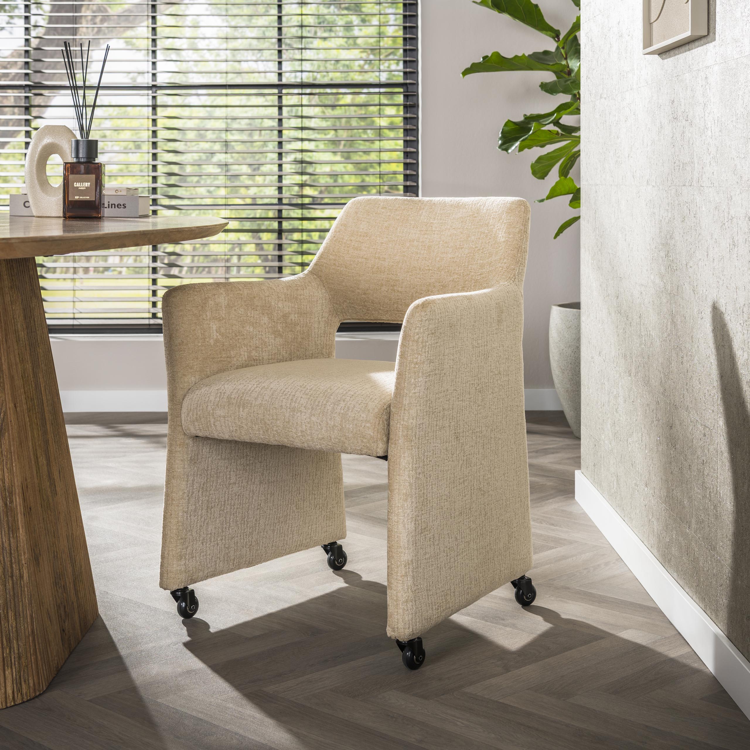Armchair Forma wheels - packed per 2 - Jaroq sand