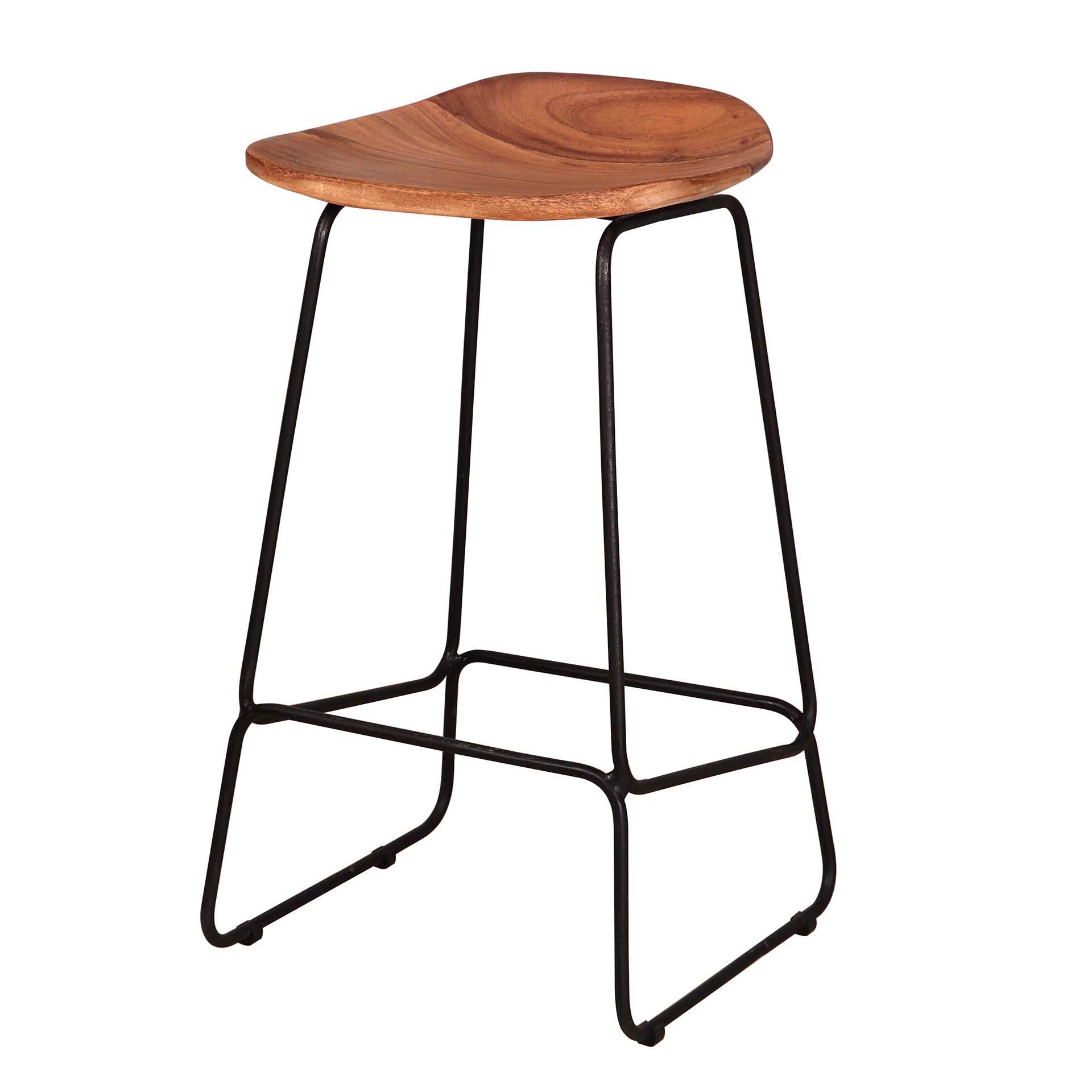 Sgabello da bar in legno ergo. VPE4 / Acacia massiccia naturale