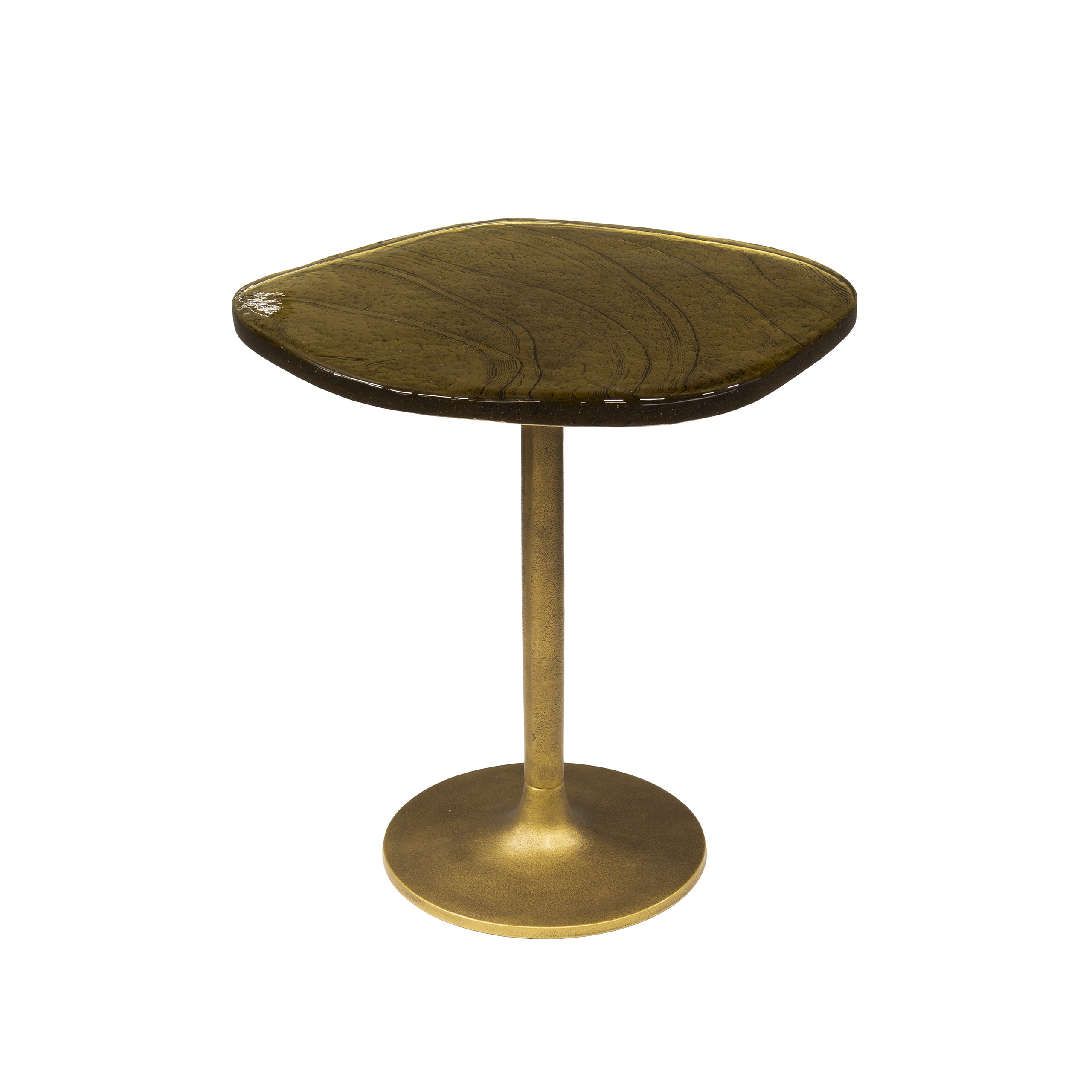 Side table Eclipse low - Antique gold