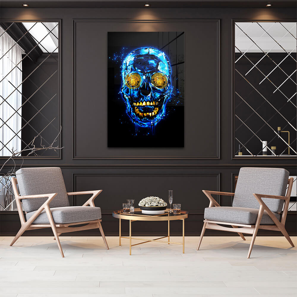 Blue Skull (Limited Edition) - Vetro
