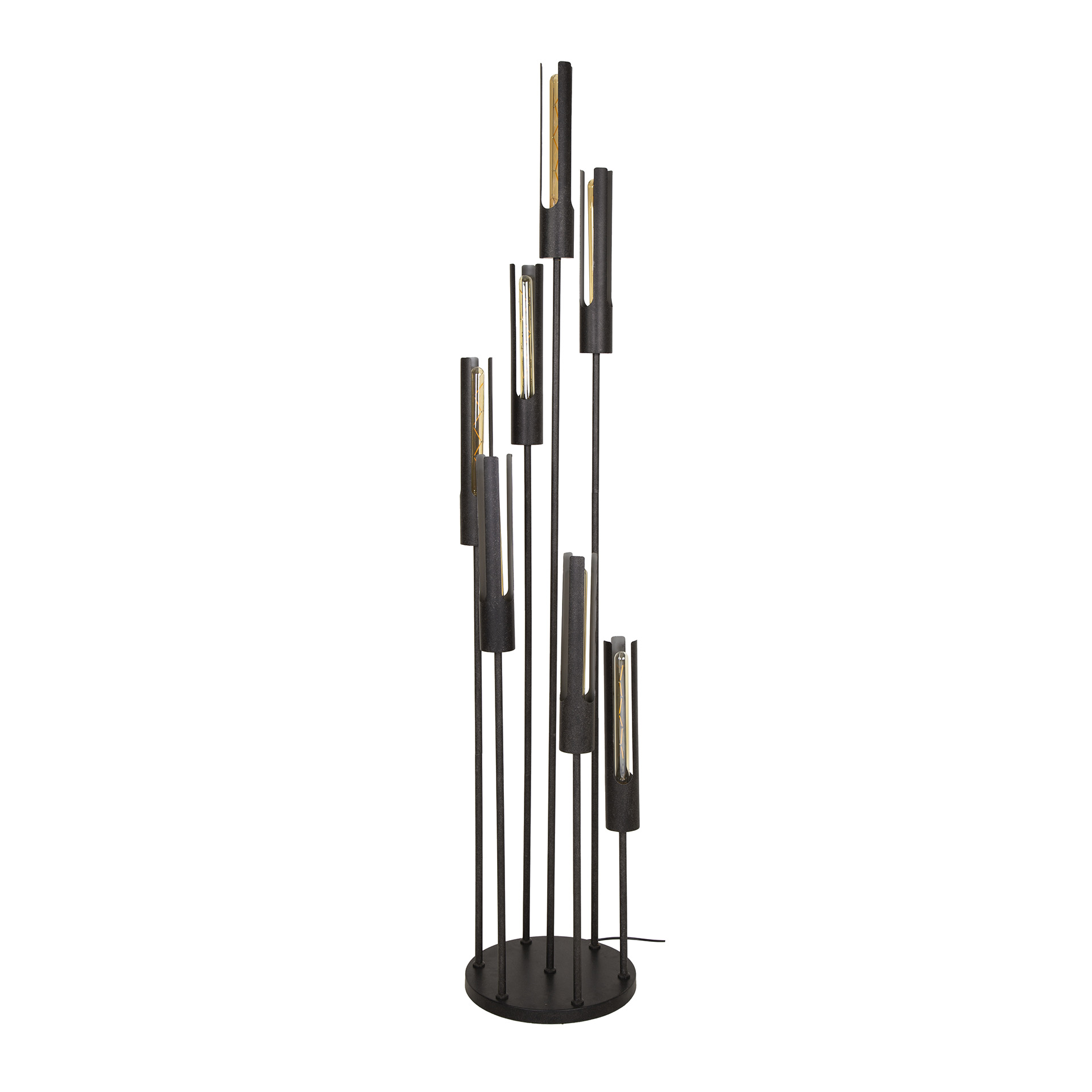Floor lamp 7L stepped tube / Artic black