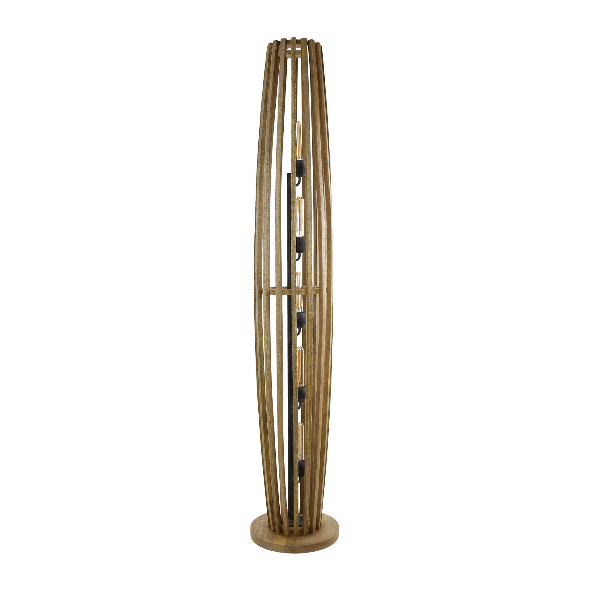 Lampada da terra 5L orbita XL / Mango massiccio naturale
