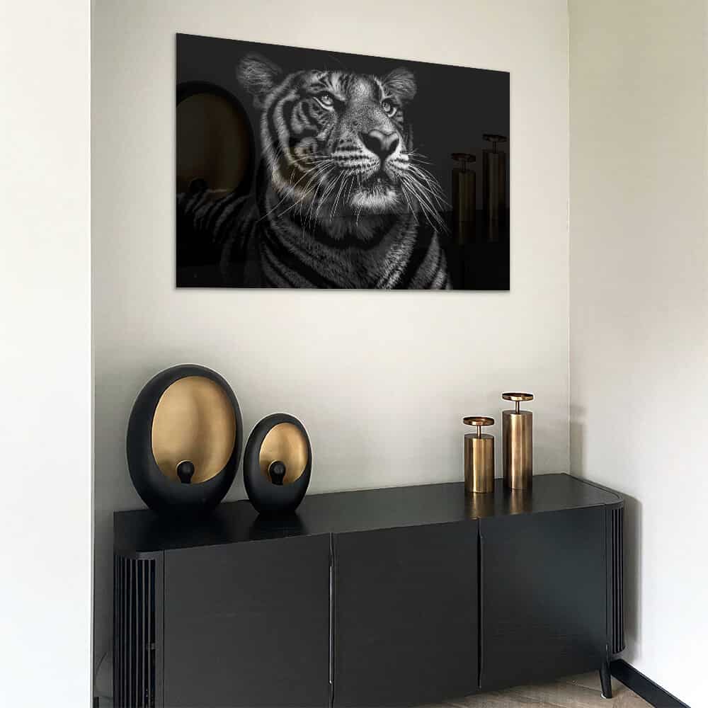 B&W Tiger – Glass