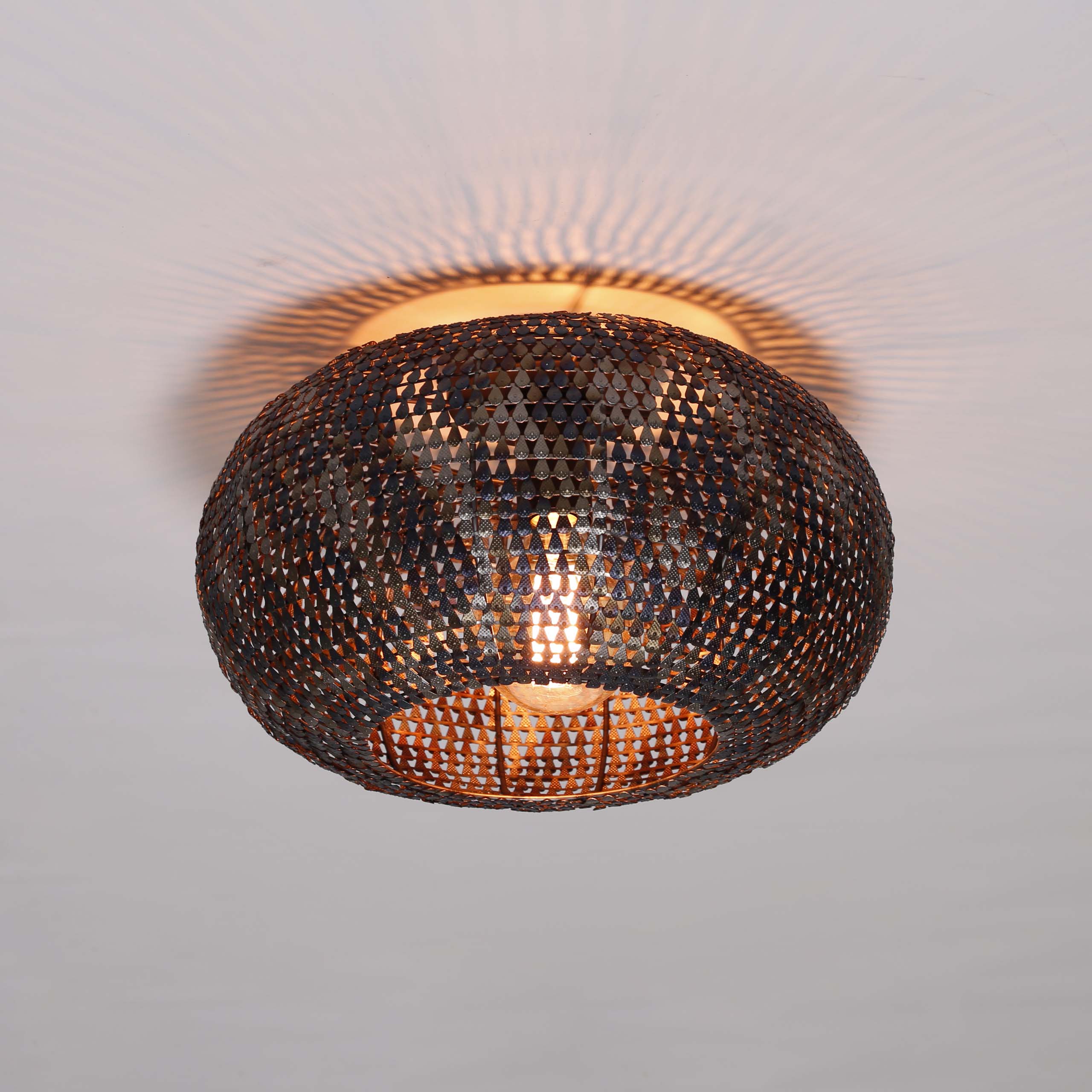 Ceiling lamp Ø40 armor / Black brown