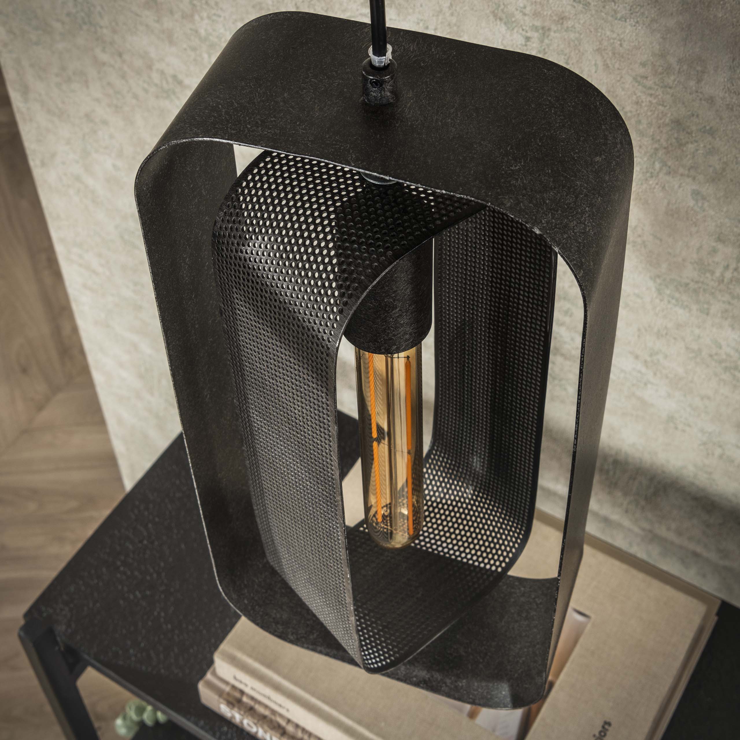 Hanging lamp 3L mesh rotate / Artic black