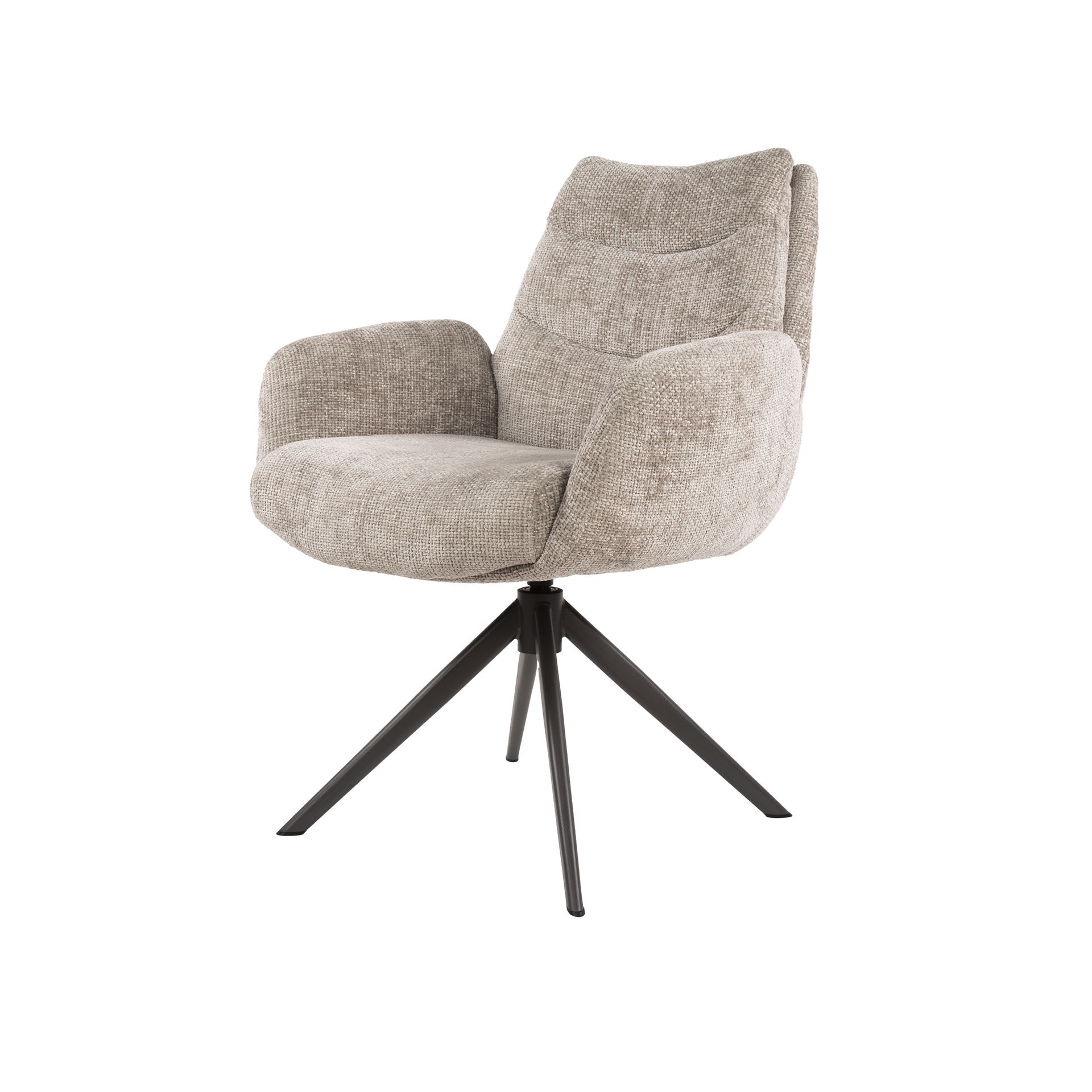Armchair Lounge swivel - set of 2 - Hoven sand