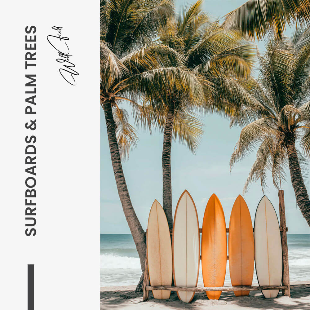 "Surfboards & Palm Trees"