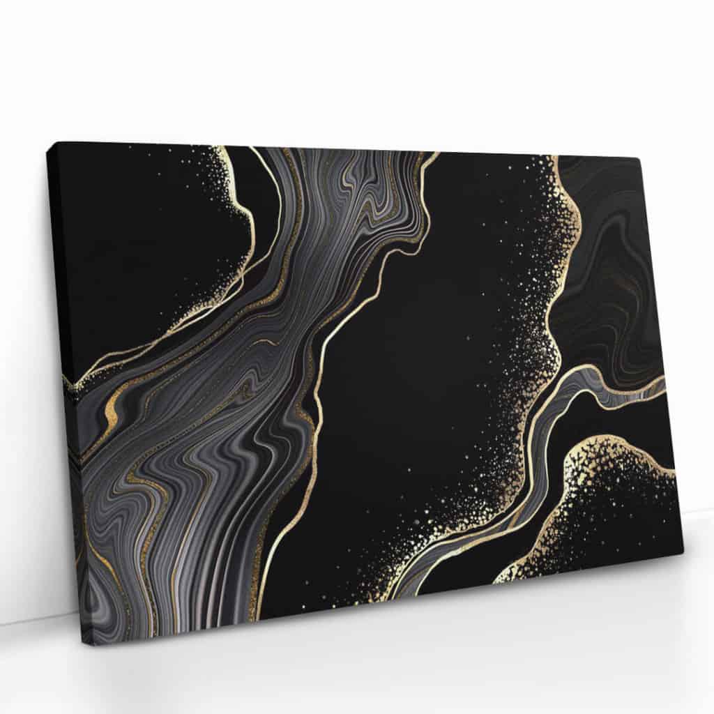 "Black & Gold Stone"