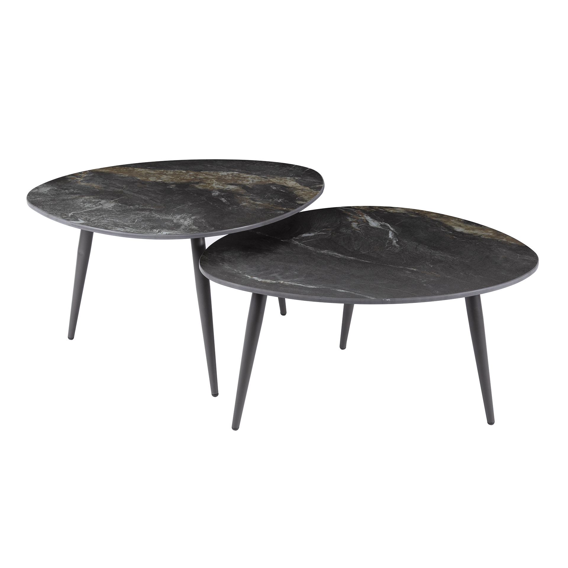 Tavolino Fossil Organic - set di 2 - Ceramica